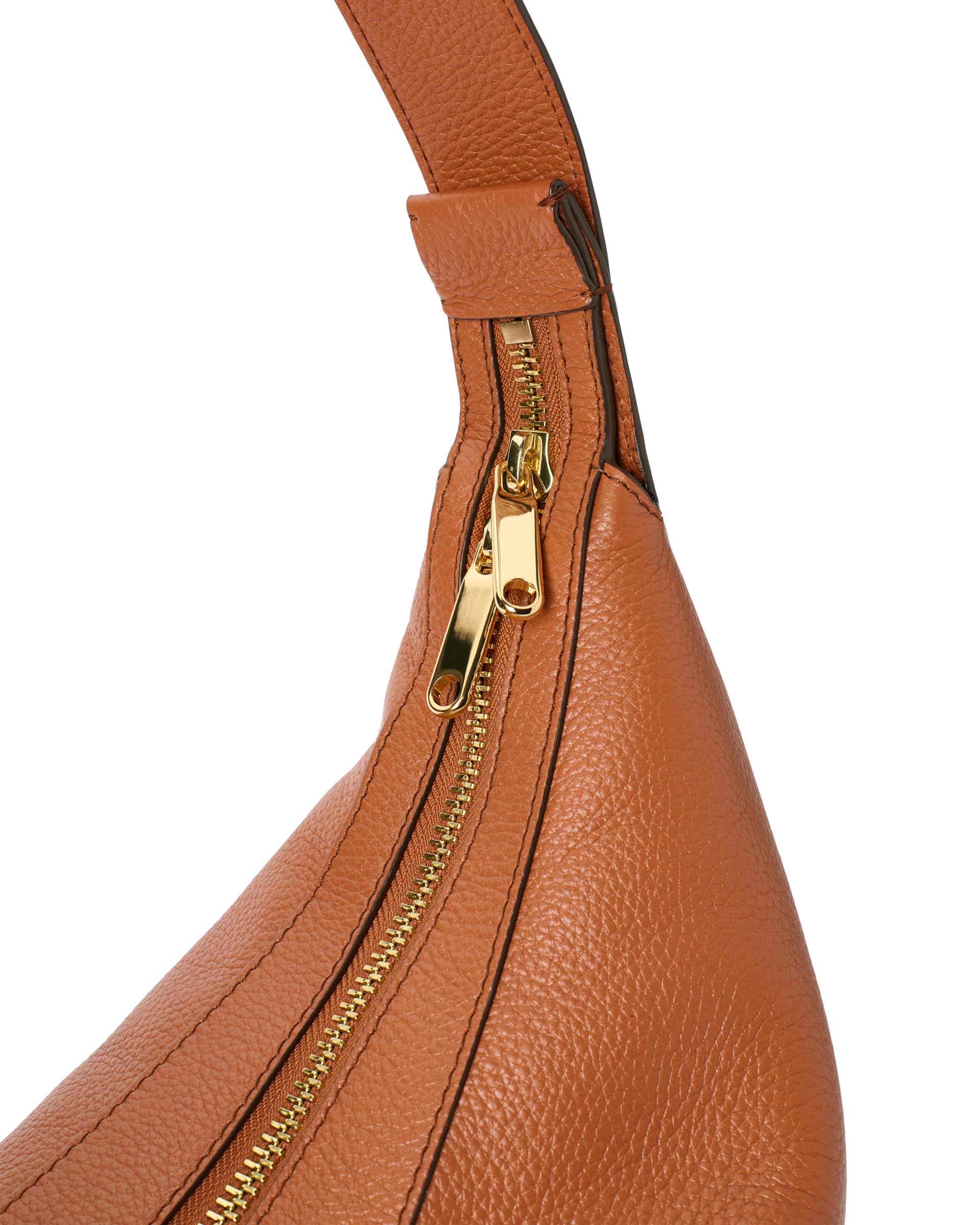 Skórzana torba hobo ECCO® Fortune Bag - Brązowy - Detail-1