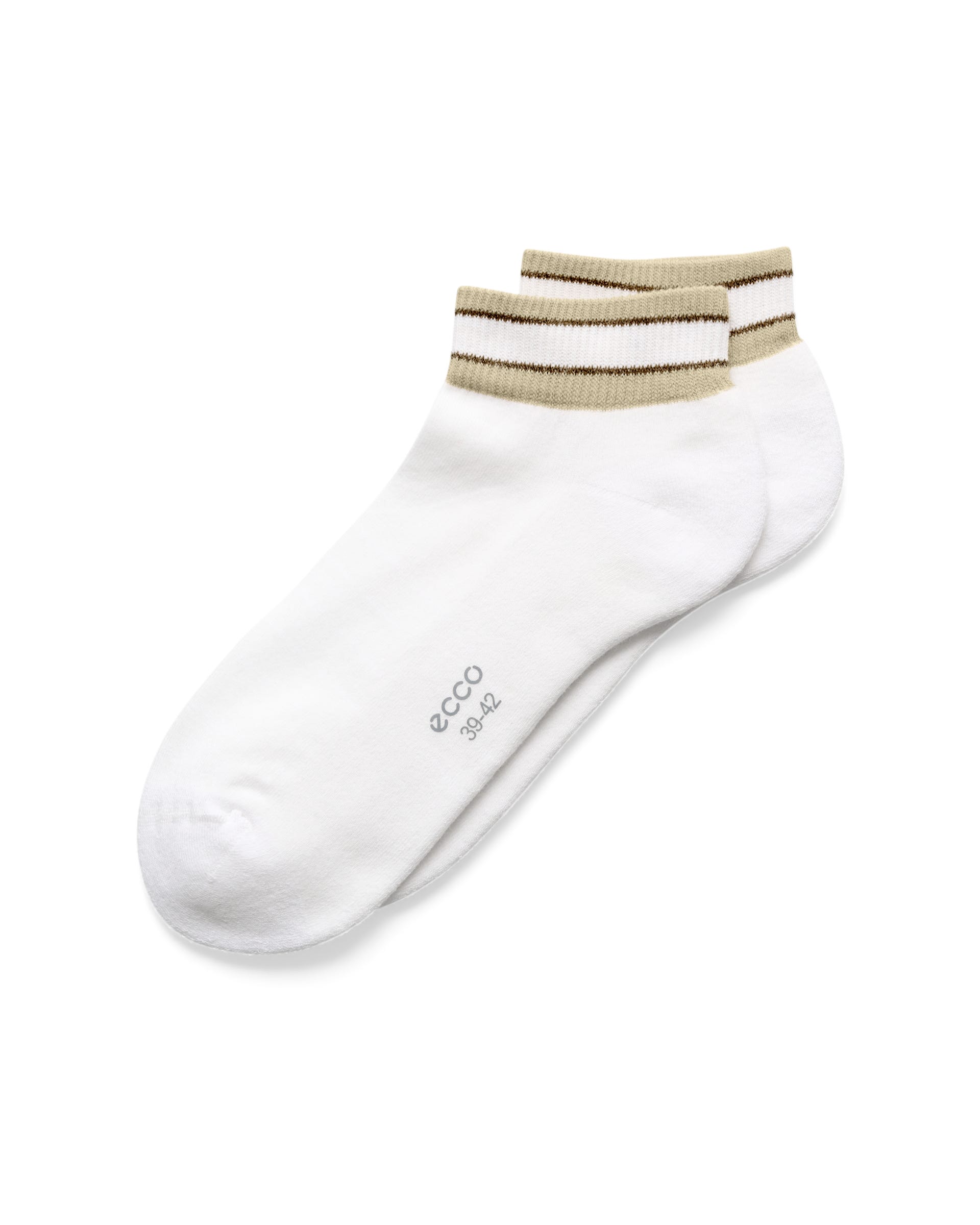 Uniseks nizke nogavice ECCO® RETRO LOW CUT 2-PACK - Bela - Main