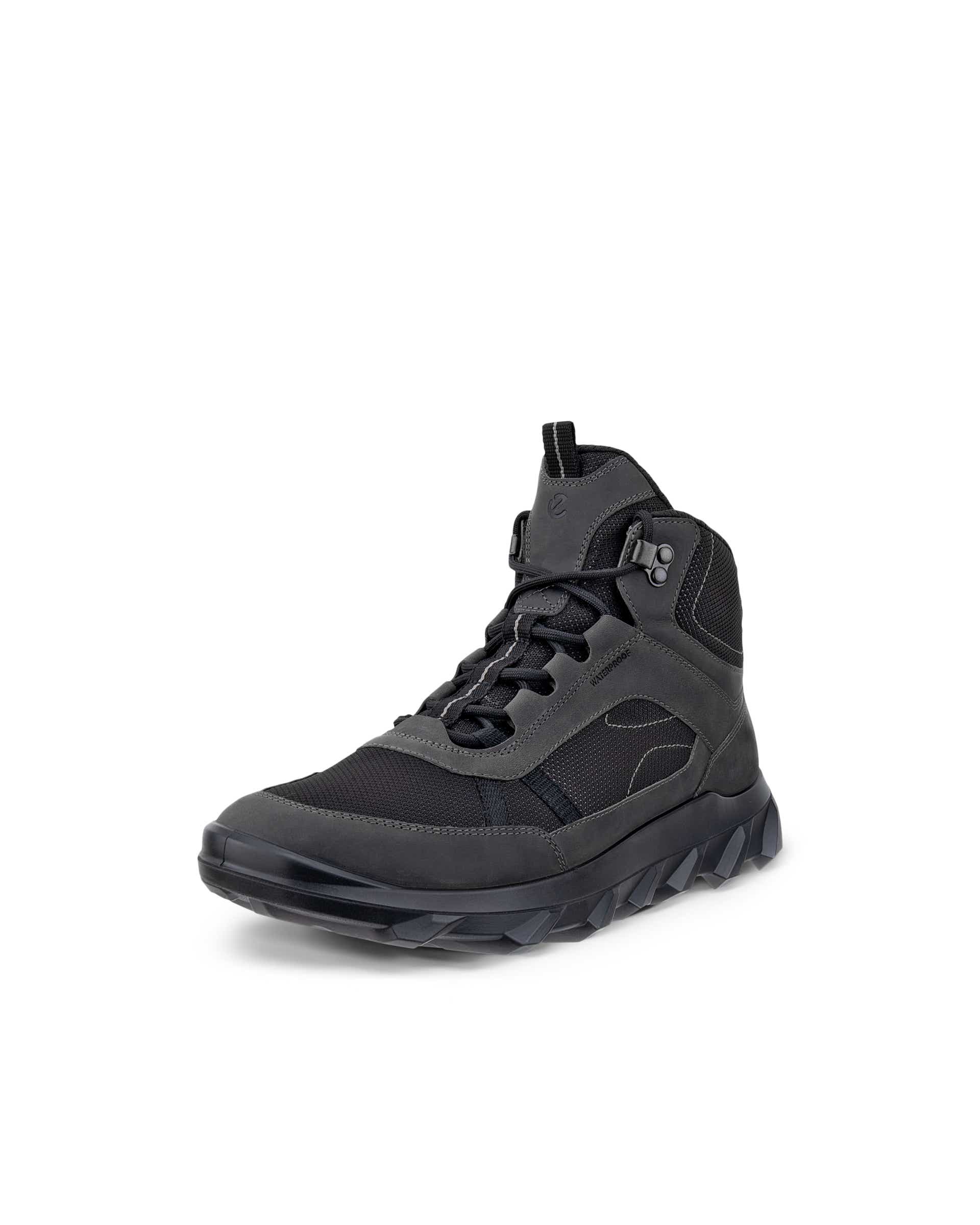 Men's ECCO® MX Nubuck Waterproof Mid-Cut Outdoor Boot - Grey - Main