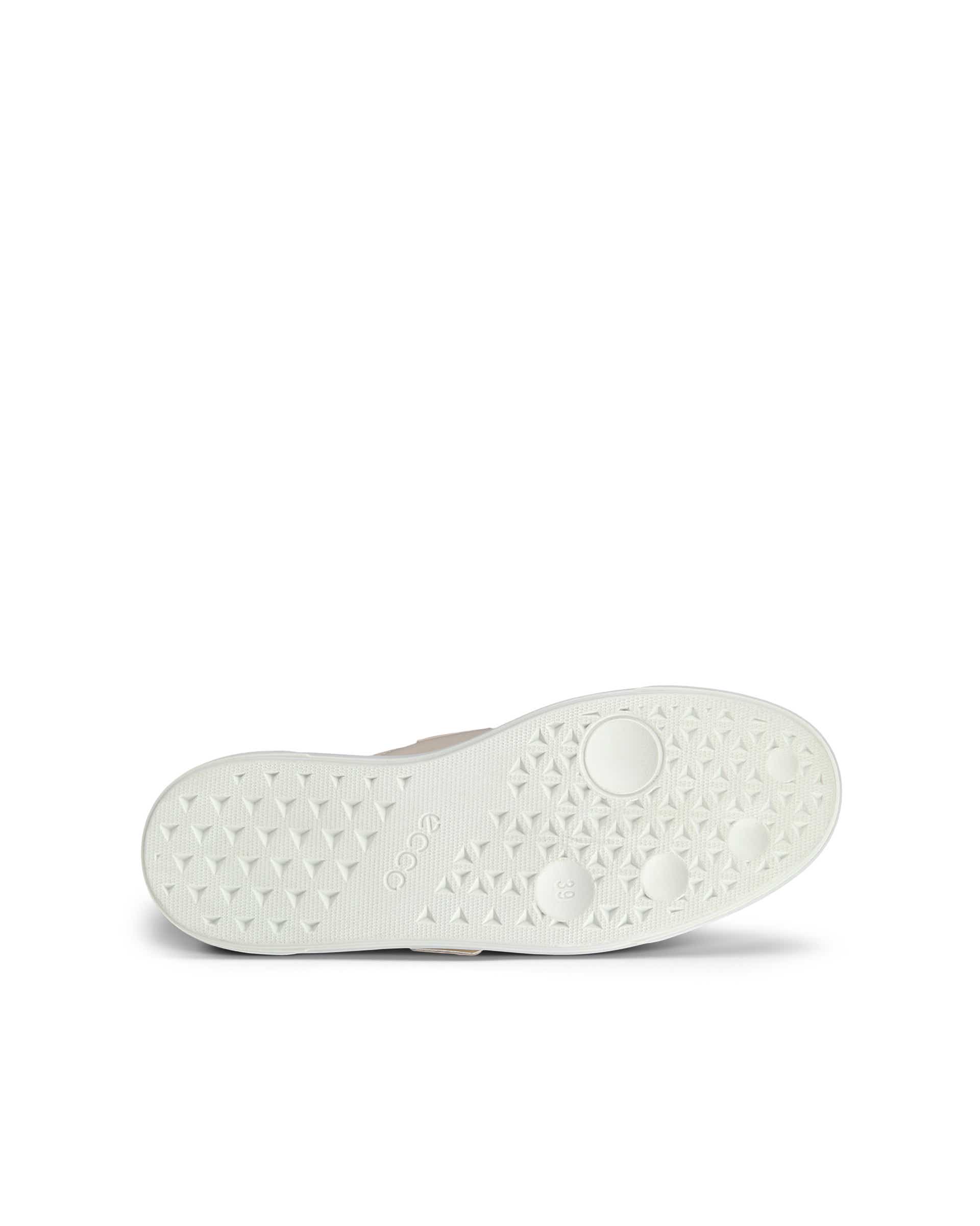 ECCO® Street Platform baskets en cuir pour femme - Beige - Sole