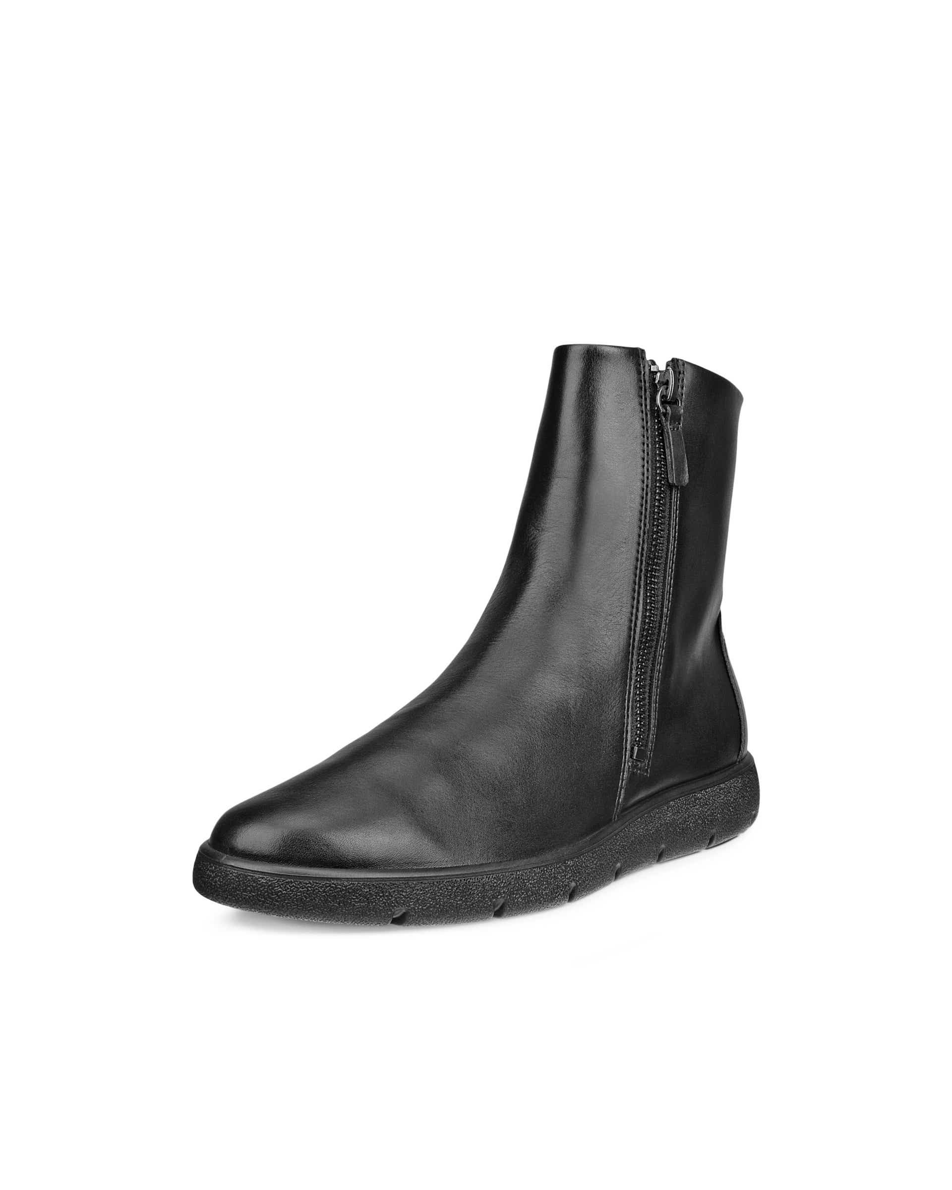 ECCO® BELLA 2 ādas zābaciņi ar rāvējslēdzēju sievietēm - Melns - Main