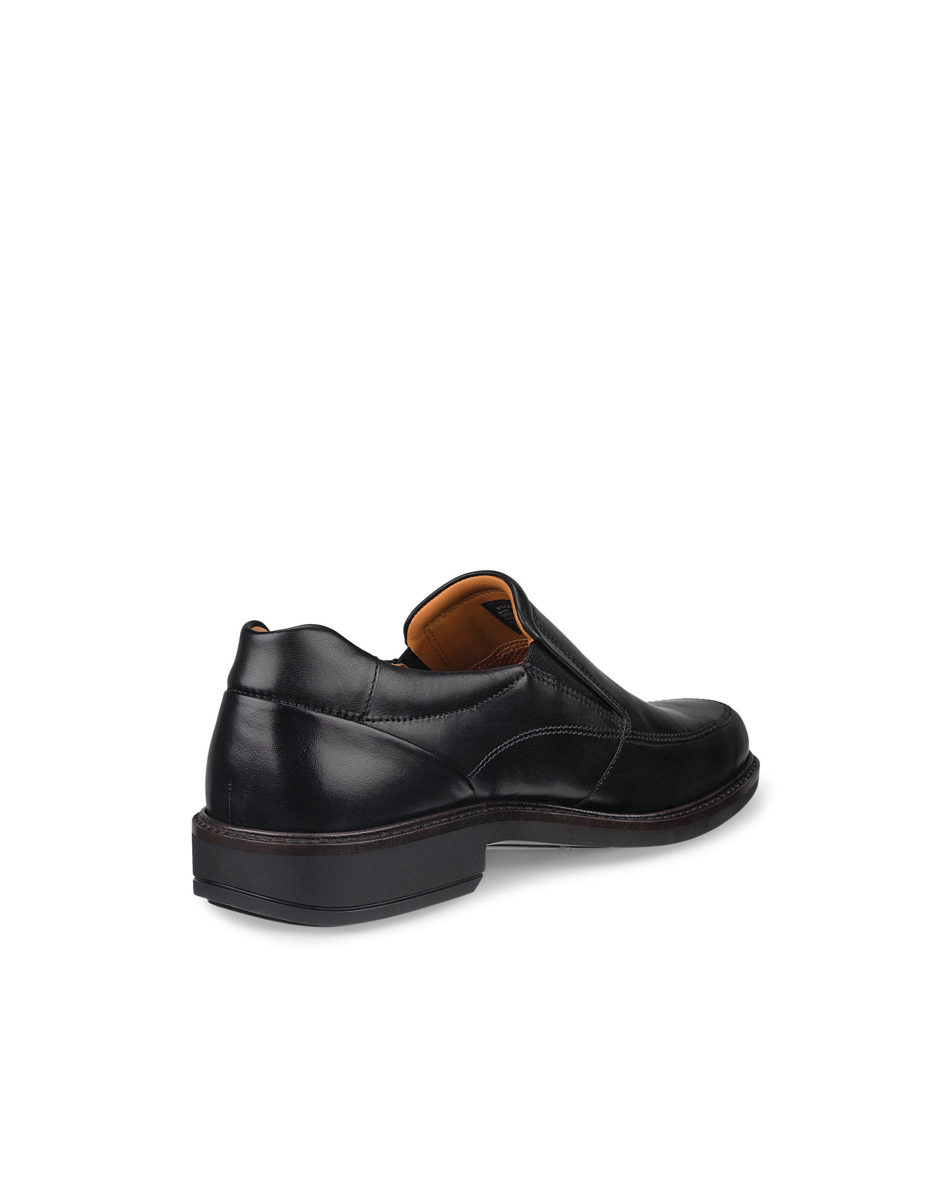 Men's ECCO® Holton Leather Slip-On Shoe - Black - Back