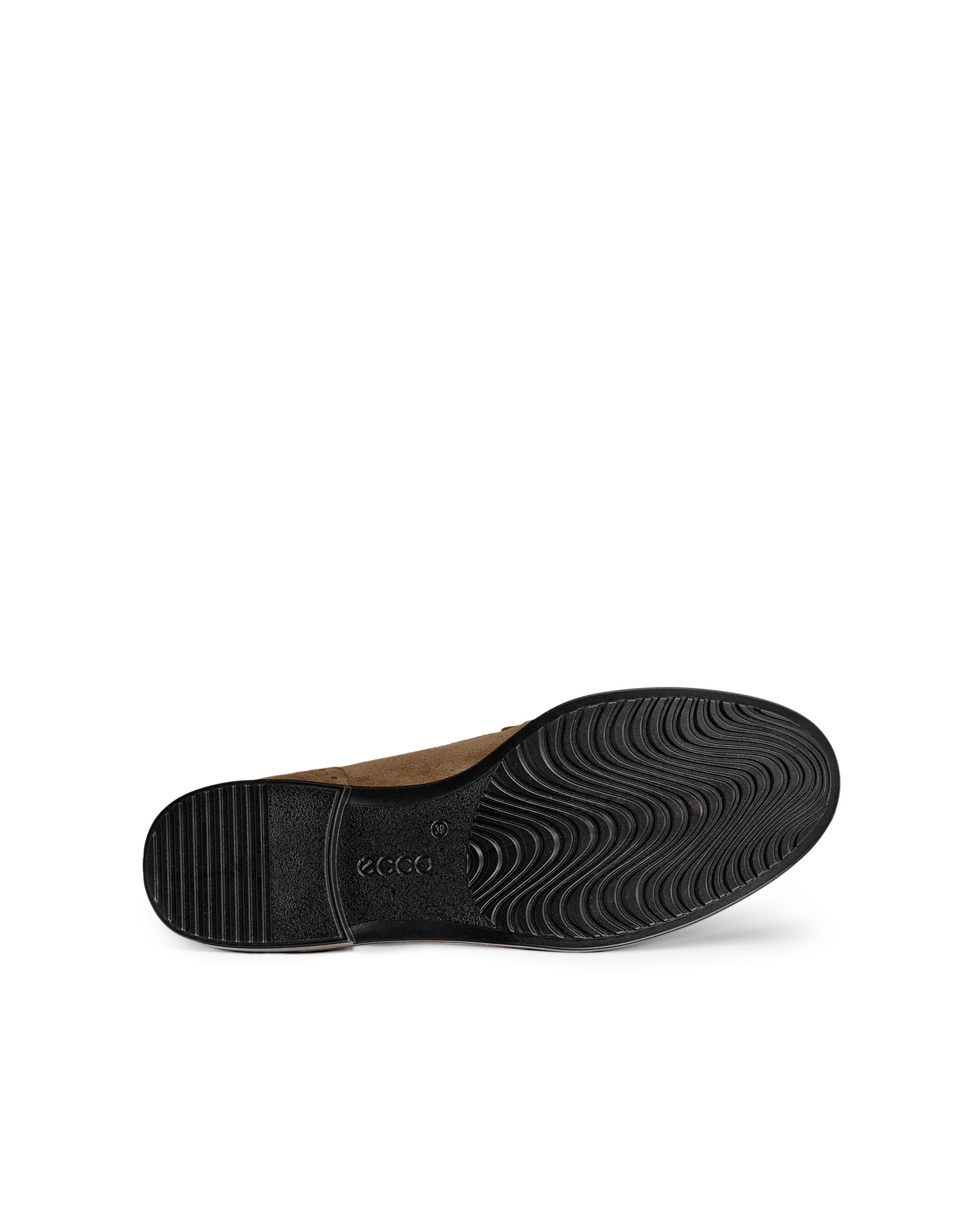 Women's ECCO® Dress Classic 15 Suede Loafer - Brown - Sole