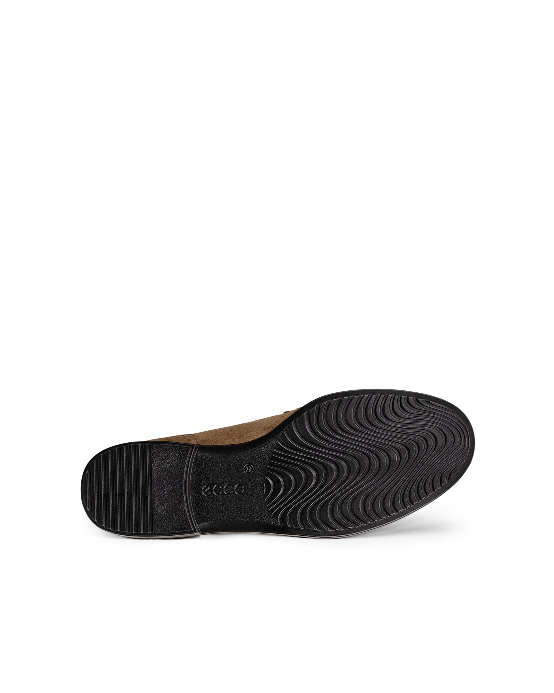 Women's ECCO® Dress Classic 15 Suede Loafer - Brown - Sole