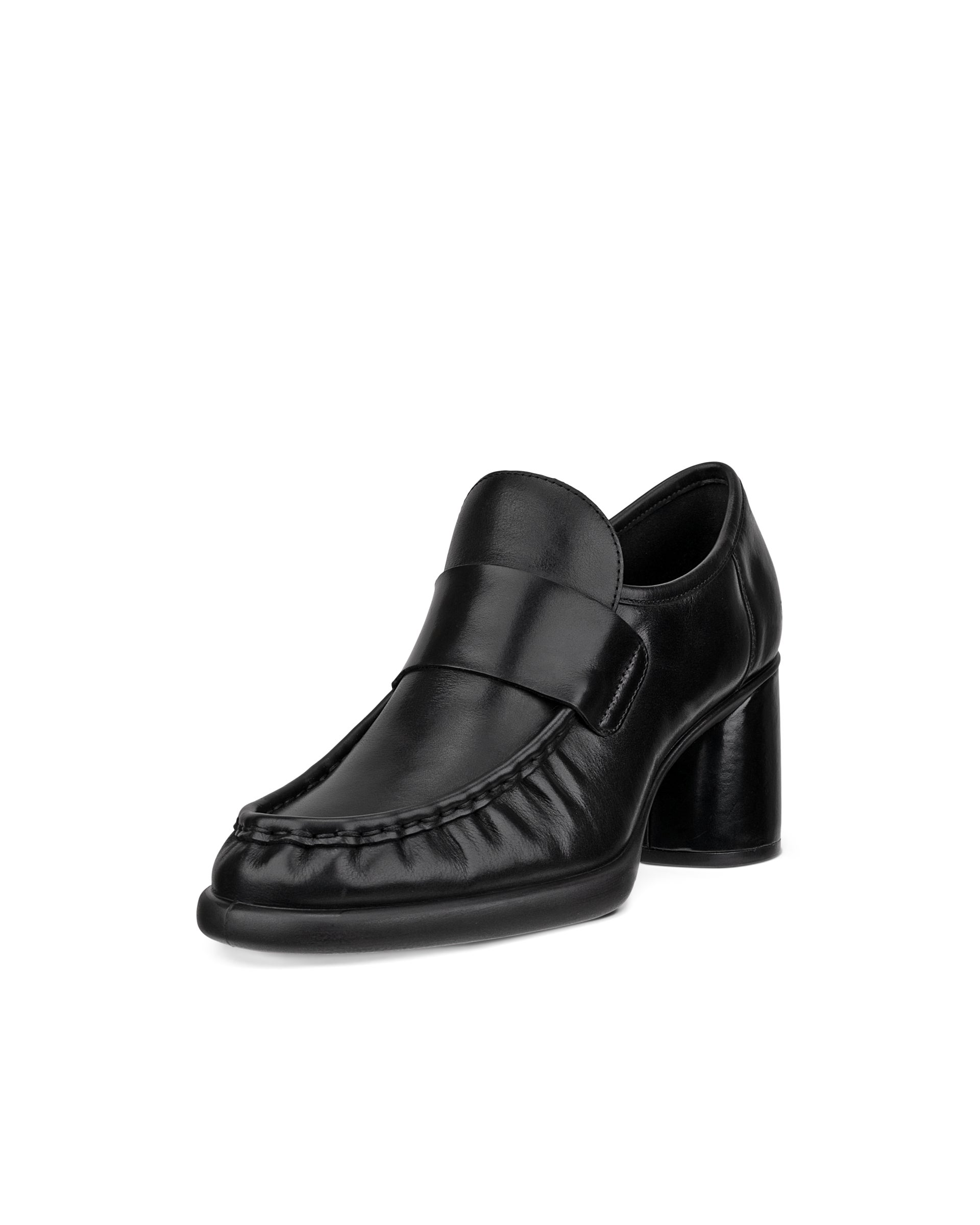 ECCO Sculpted LX 55 ウィメンズ レザーブロックヒール - ブラック - Main