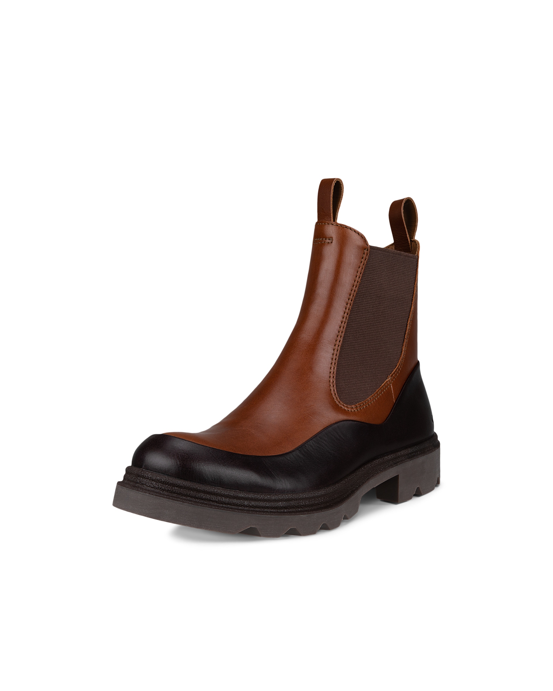 ECCO Grainer ウィメンズ レザーチェルシーブーツ - ブラウン - Main