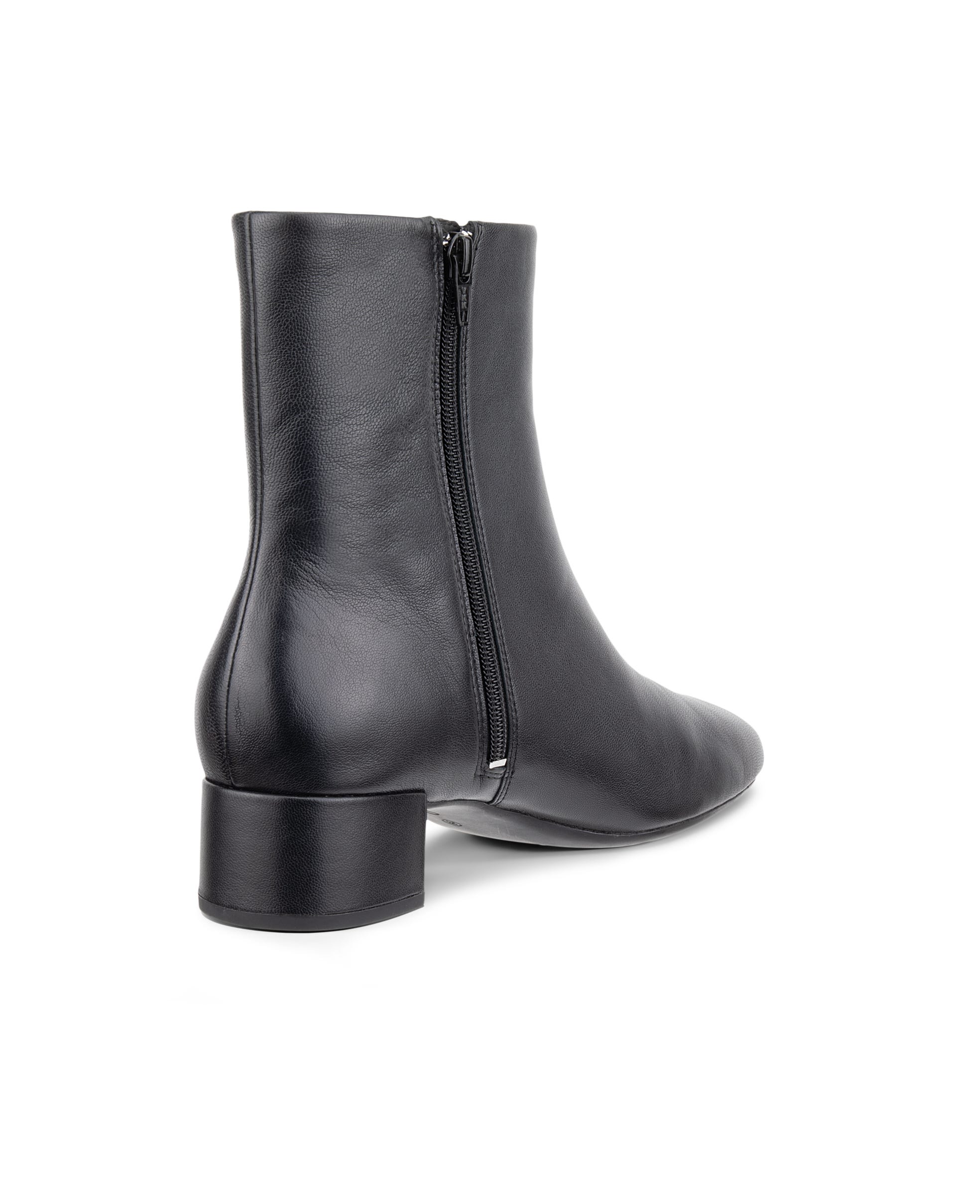 ECCO® LIVA 35 Damen Lederstiefelette mit Absatz - Schwarz - Outside