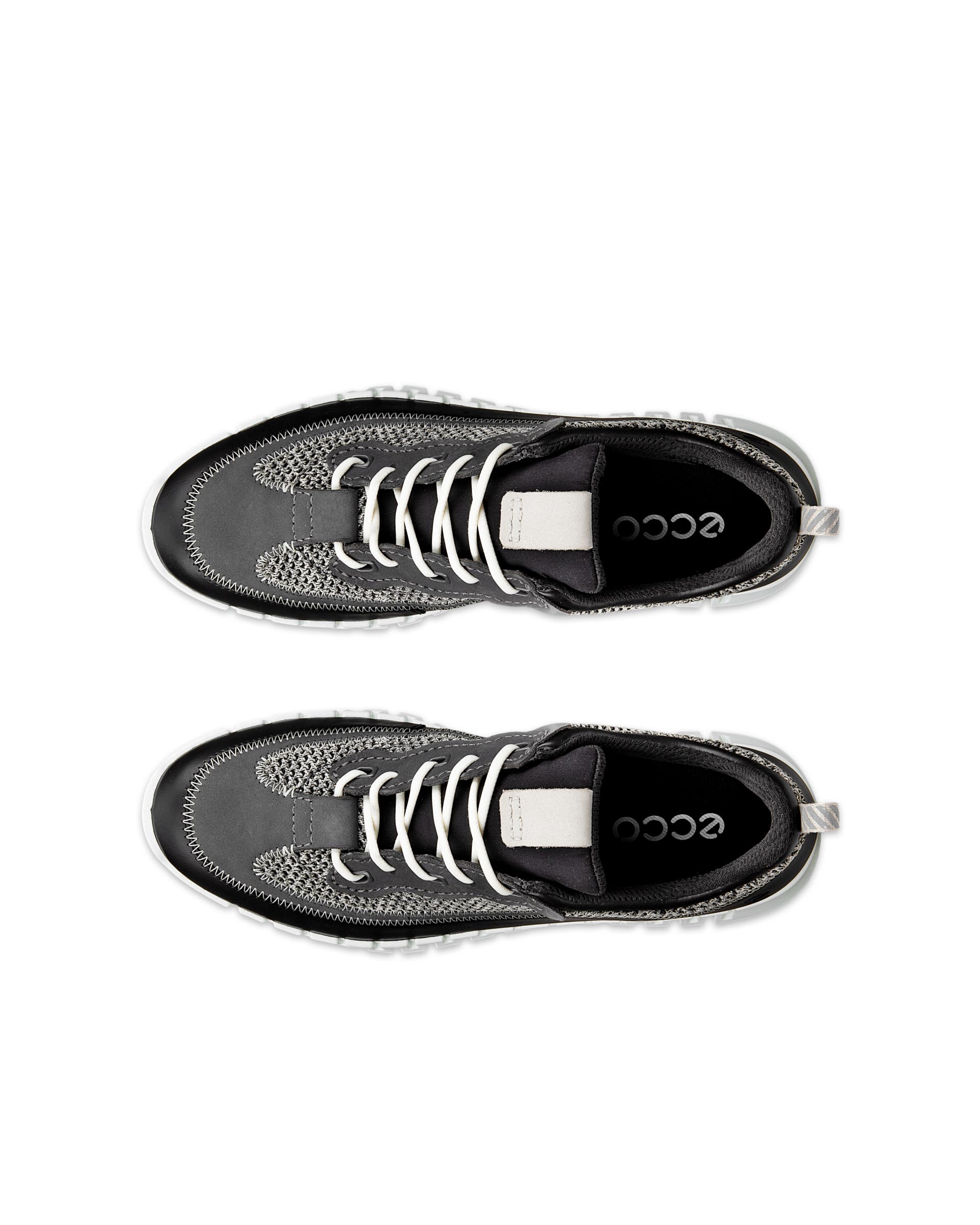 ECCO® GRUUV Damen Ledersneaker - Schwarz - Top left pair