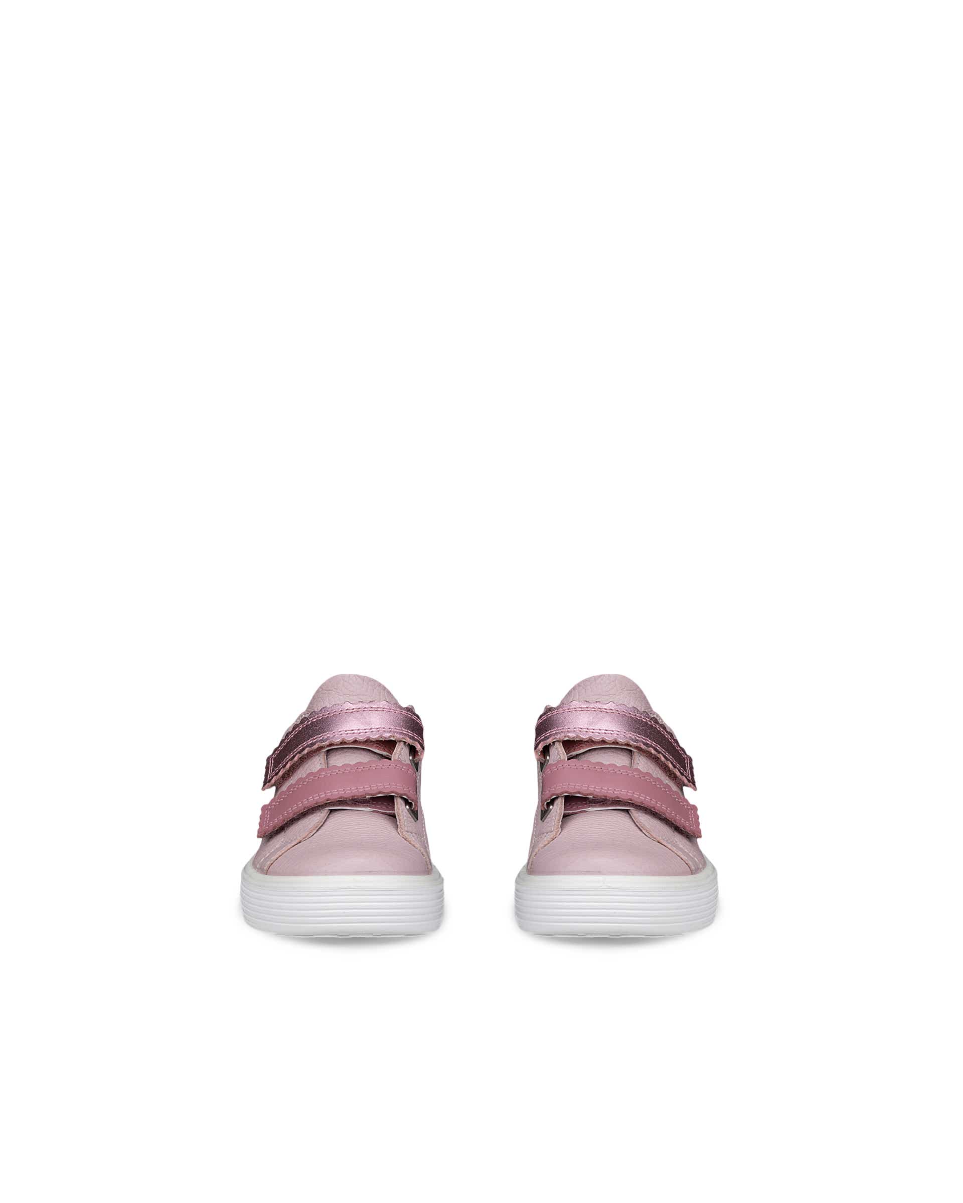 ECCO® SOFT 60 dječje kožne tenisice - Ružičasta - Front pair