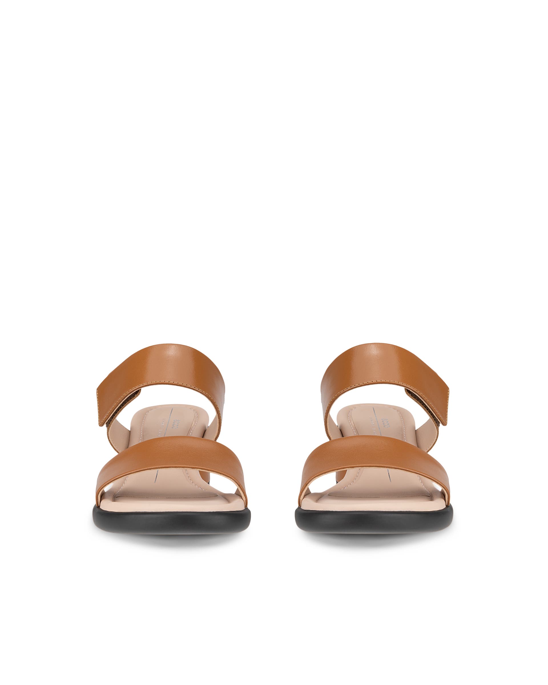 Women's ECCO® Sculpted LX 35 Leather Heeled Sandal - Brown - Front pair