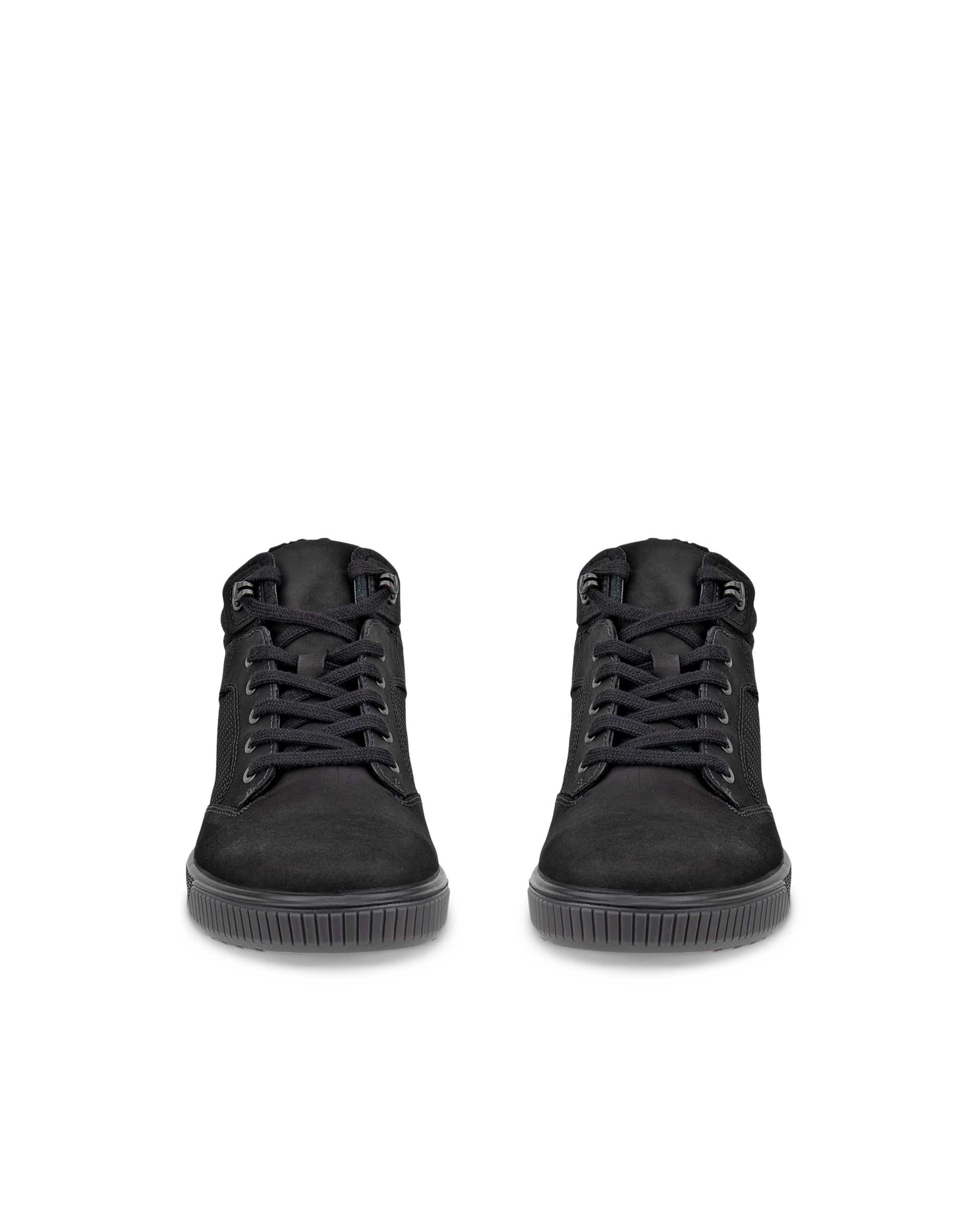 Men's ECCO® Bypath Tred Nubuck Boot - Black - Front pair