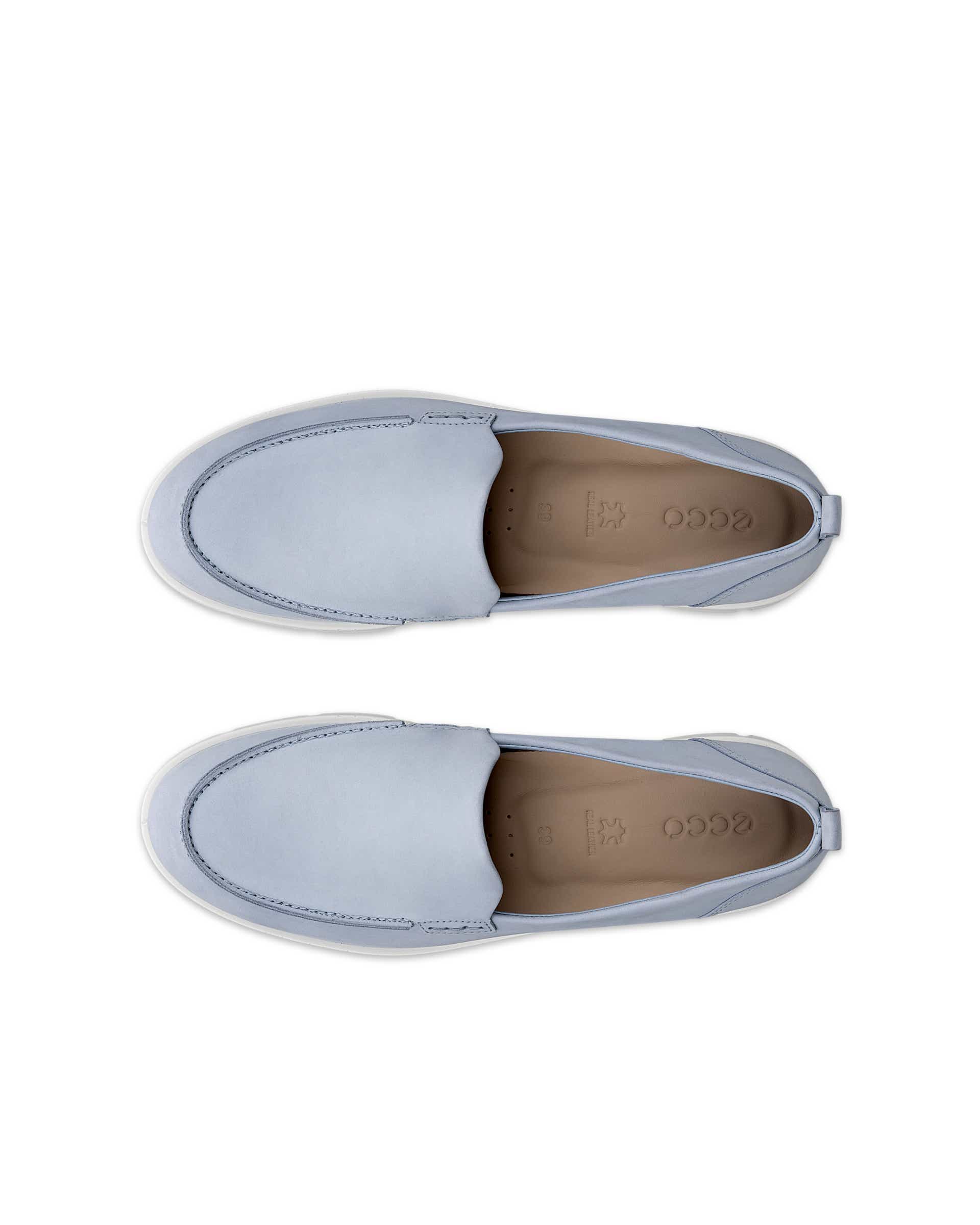 ECCO® BELLA mokkasiner i nubuck til damer - Blå - Top left pair