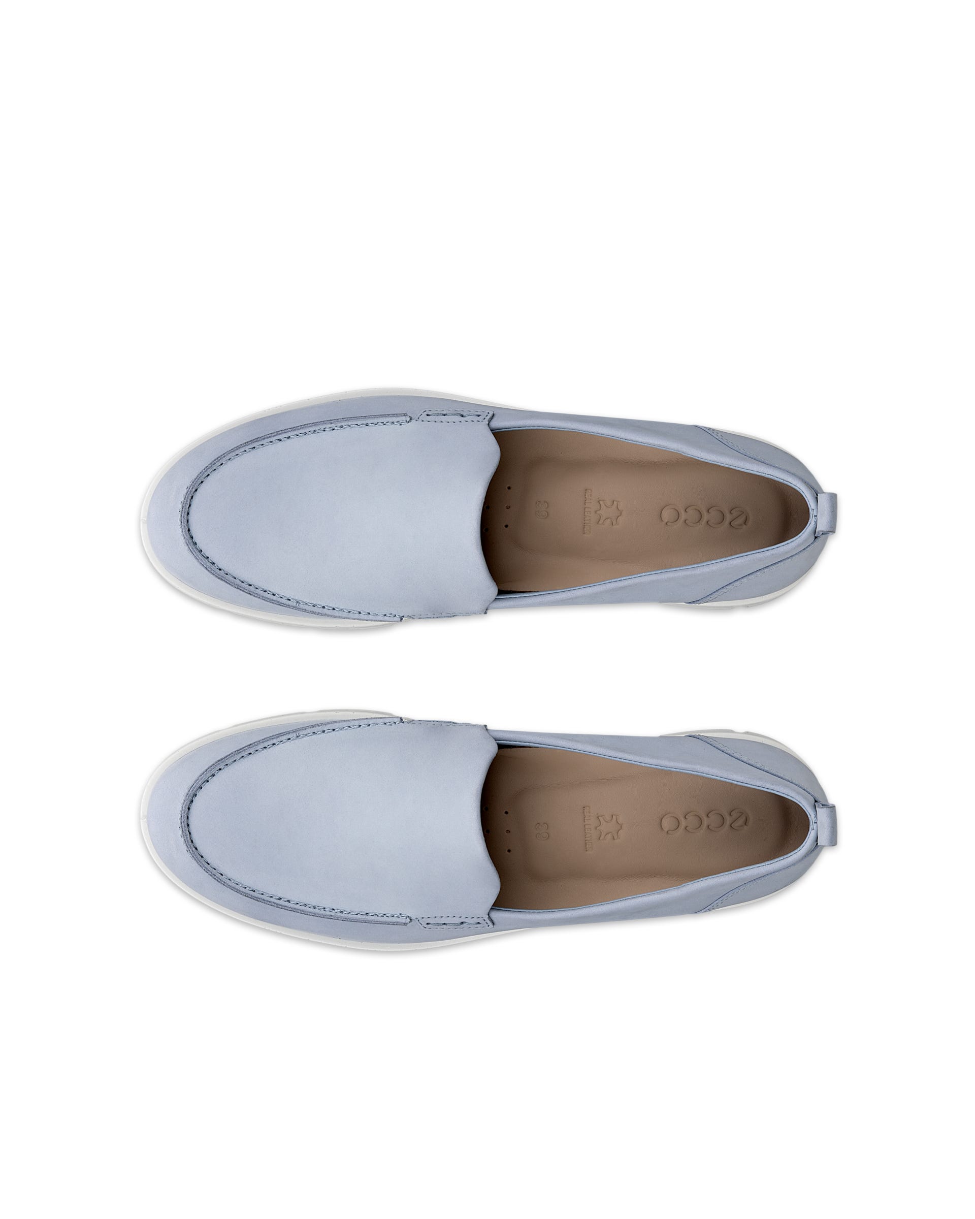 ECCO® BELLA mokkasiner i nubuck til damer - Blå - Top left pair