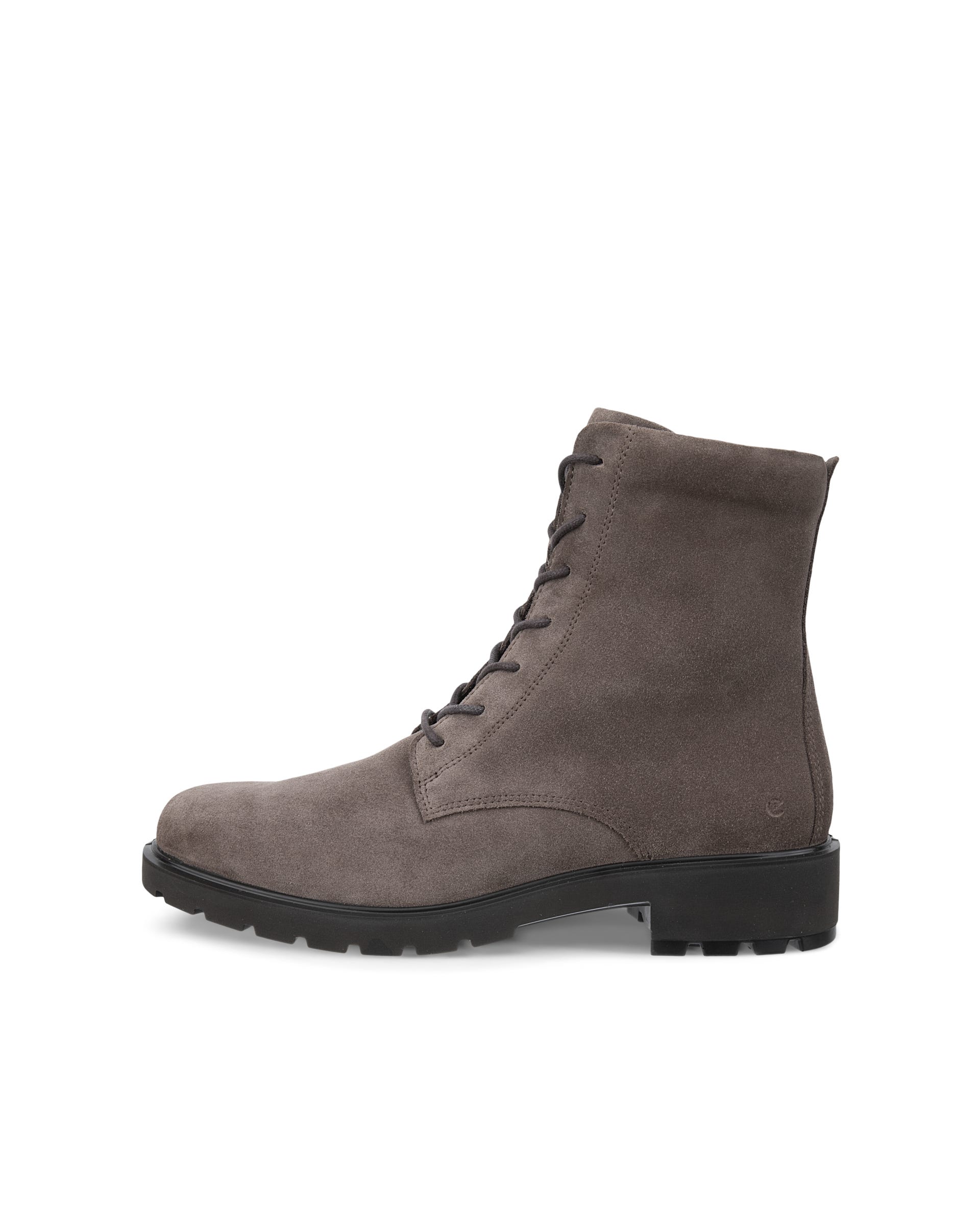Women's ECCO® METROPOLE VIENNA Suede Mid-Cut Boot - Brown - Outside
