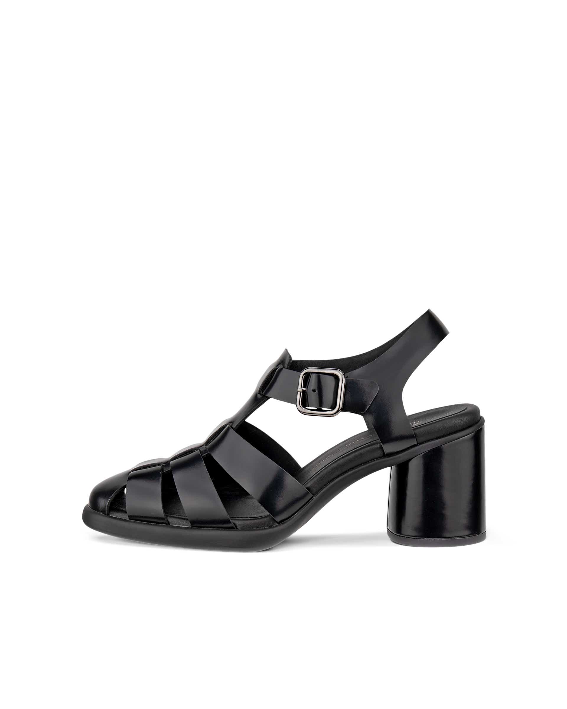 Women's ECCO® Sculpted Lx 55 Fisherman Heeled Sandal | Black Women's ECCO® Sculpted Lx 55 Fisherman Heeled Sandal | Black