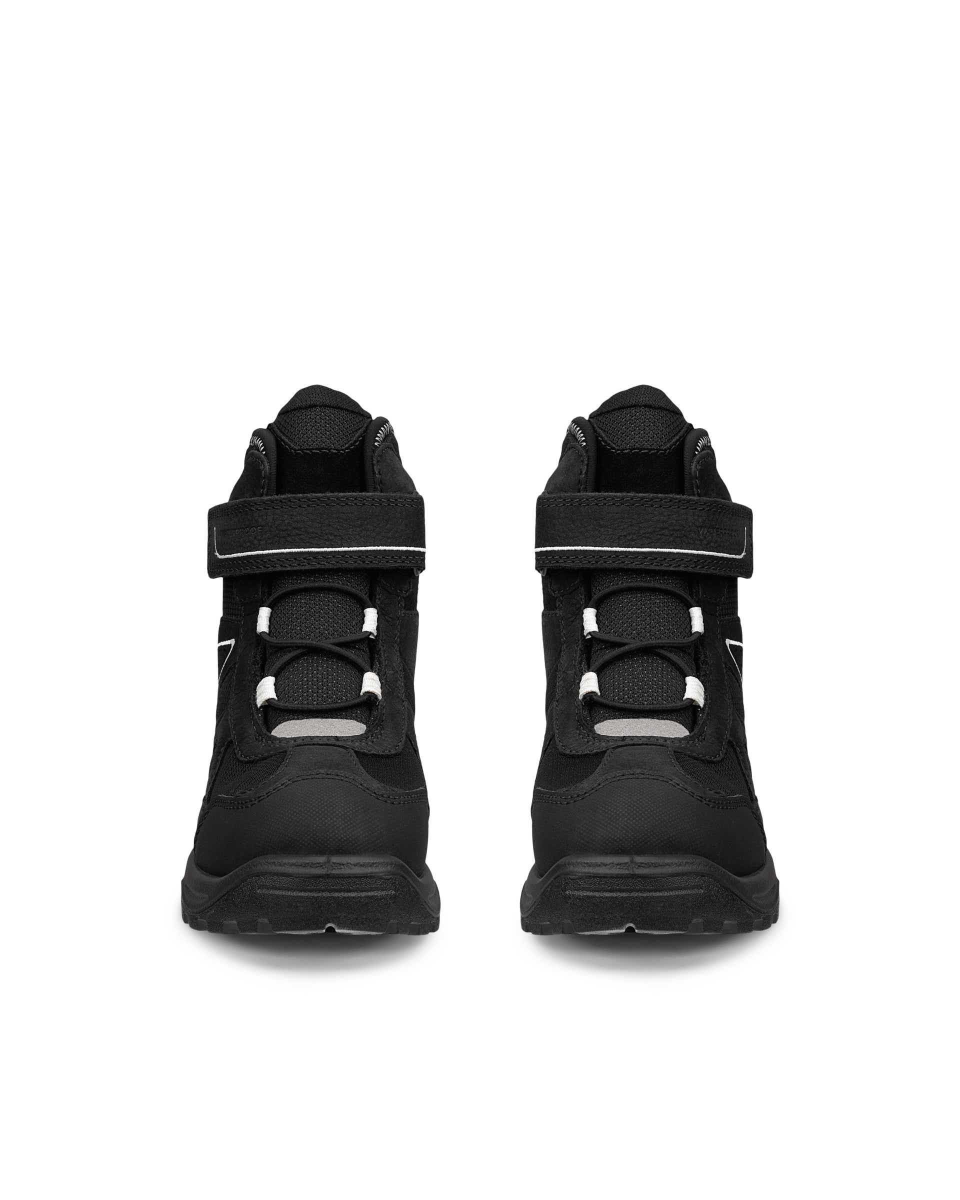 ECCO® SNOW MOUNTAIN Kinder Wasserdichte Winterstiefel aus Nubukleder - Schwarz - Front pair
