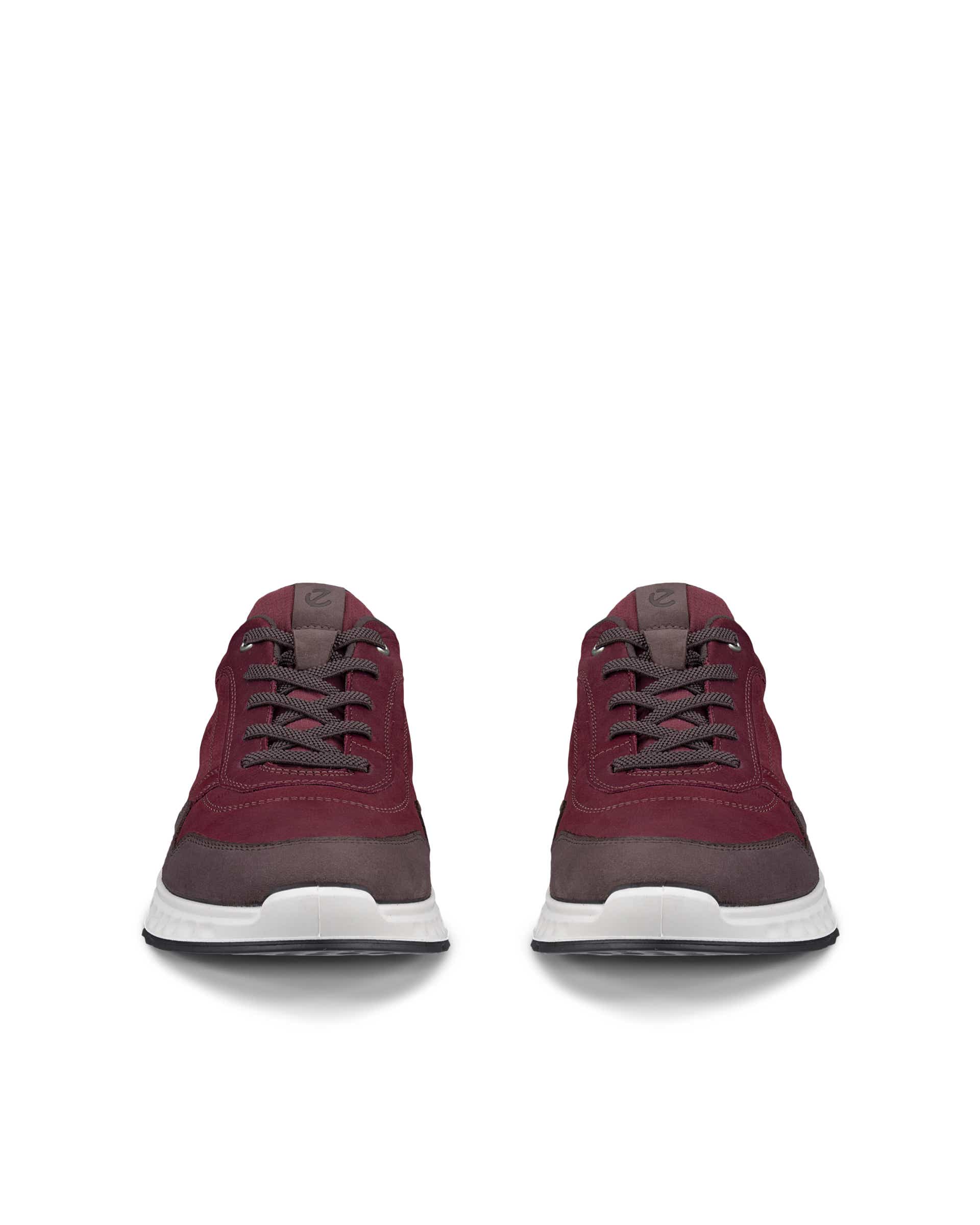 ECCO® EXOSTRIDE Damen Sneaker aus Nubukleder - Rot - Front pair