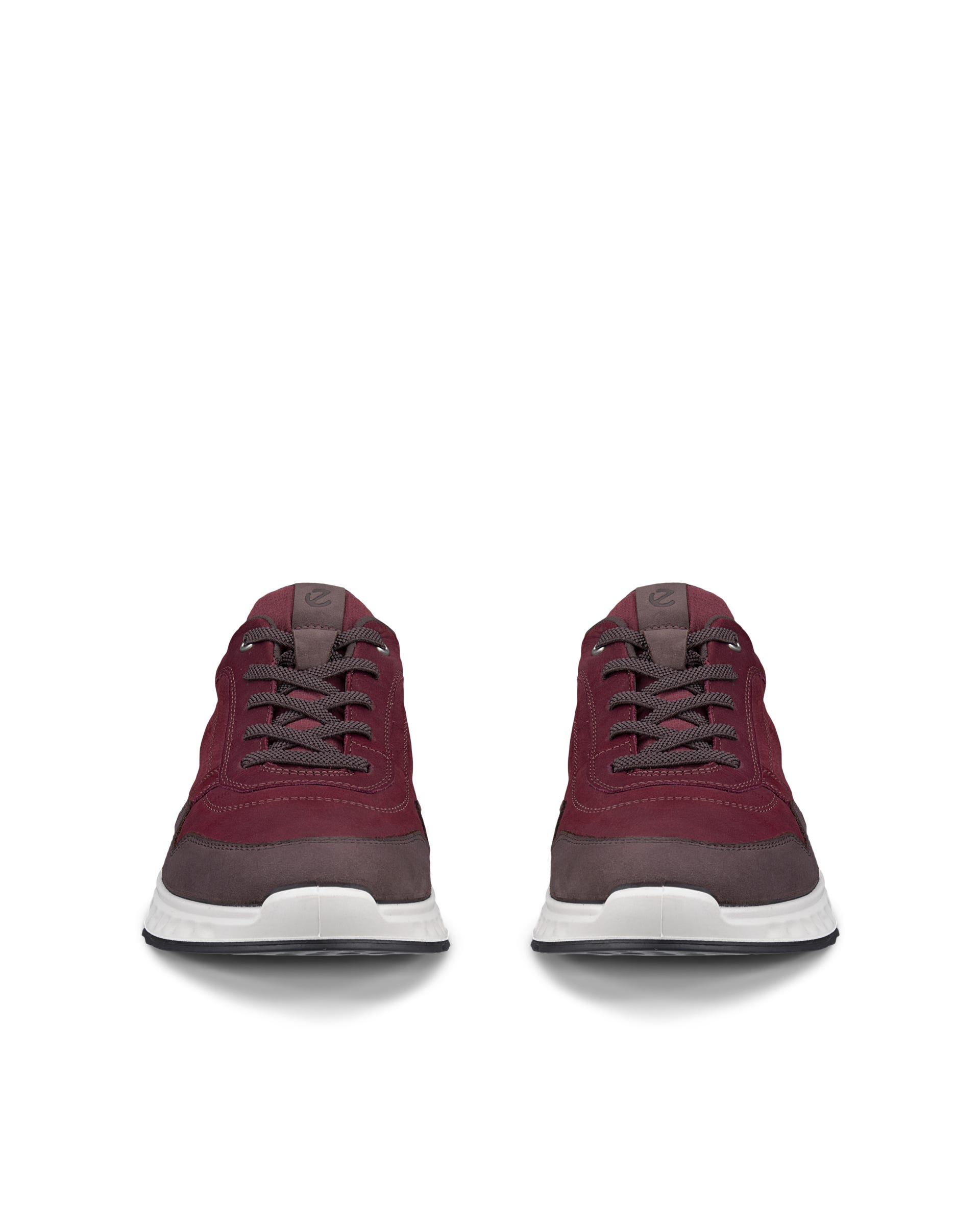 ECCO® EXOSTRIDE Damen Sneaker aus Nubukleder - Rot - Front pair