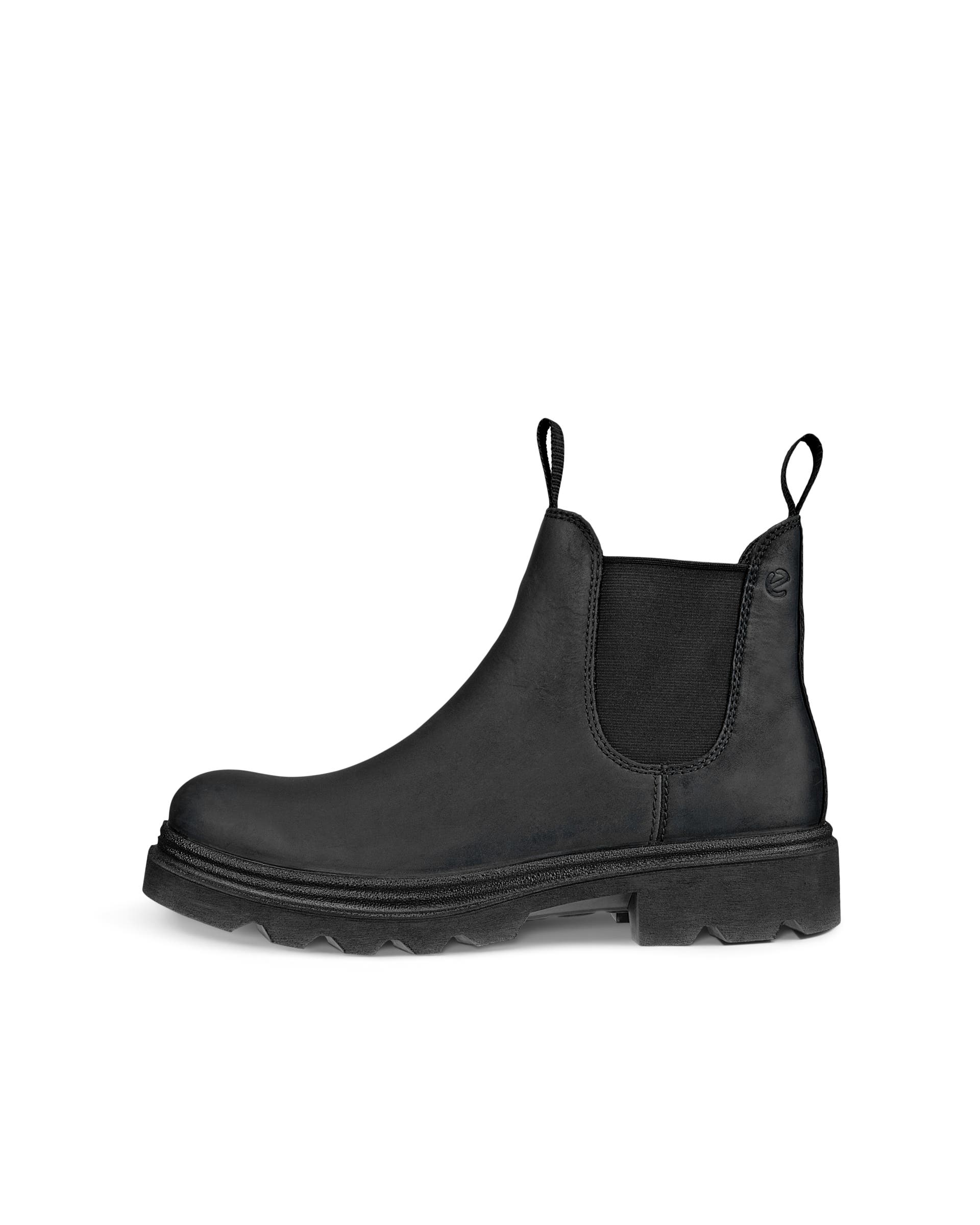 ECCO® Grainer Herren Chelsea Boot aus Nubukleder - Schwarz - Outside