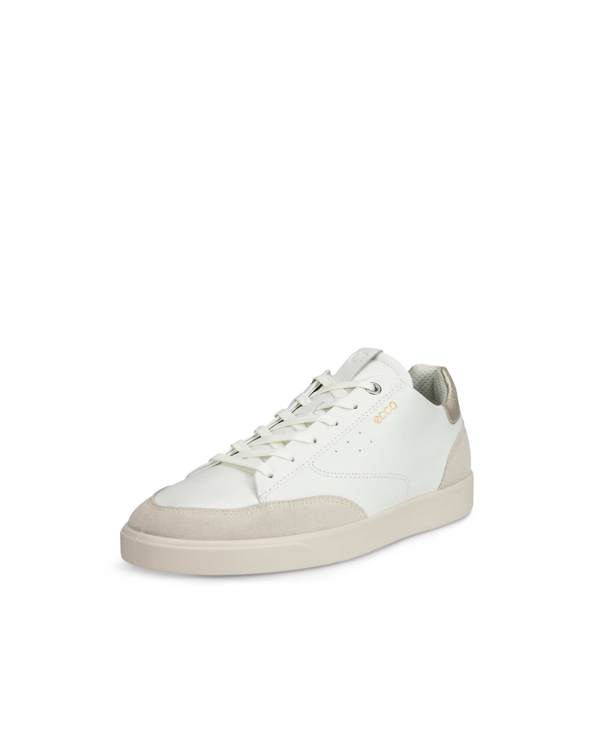 Women's ECCO® Street Lite Leather Sneaker - White - Main