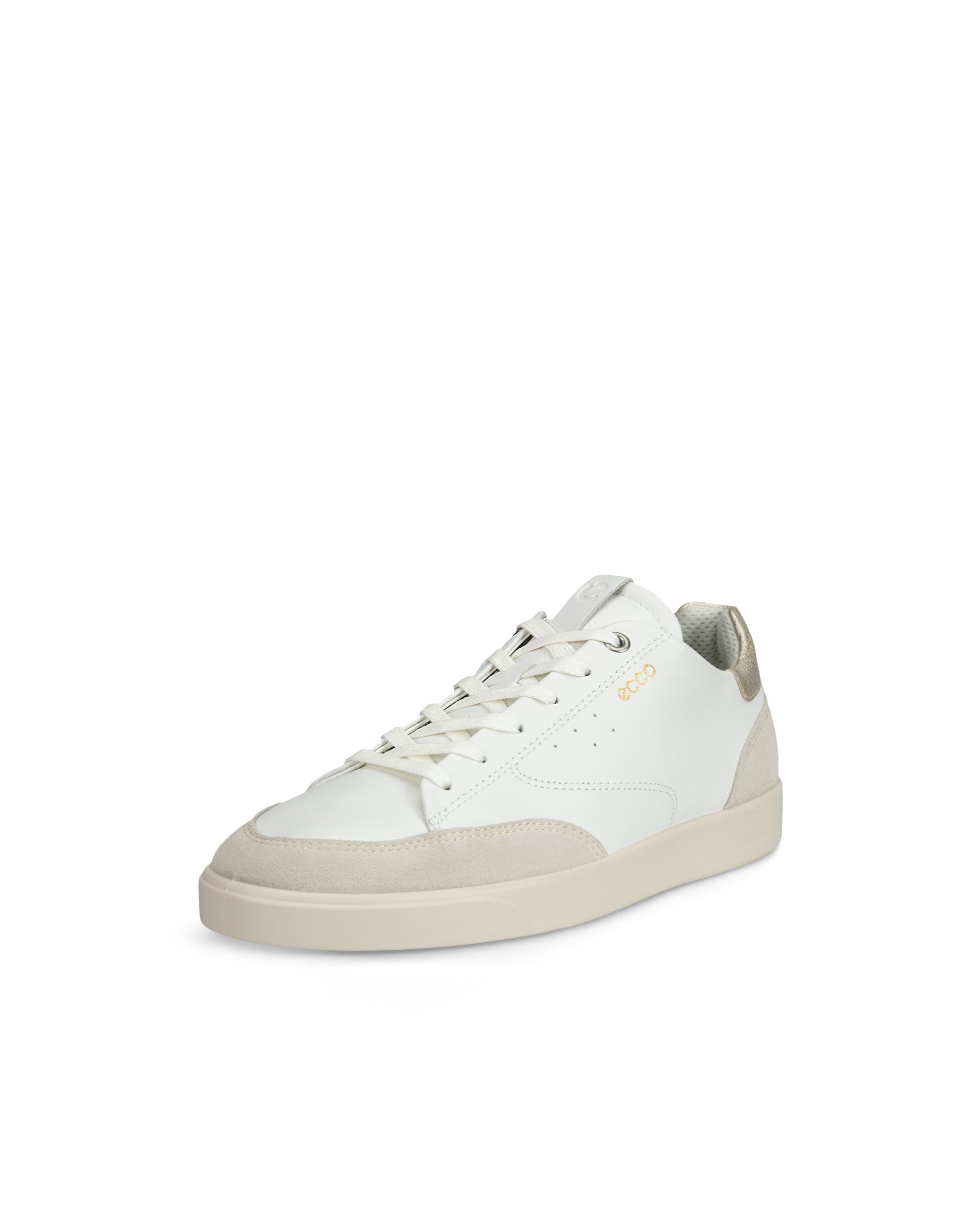 Women's ECCO® Street Lite Leather Sneaker - White - Main
