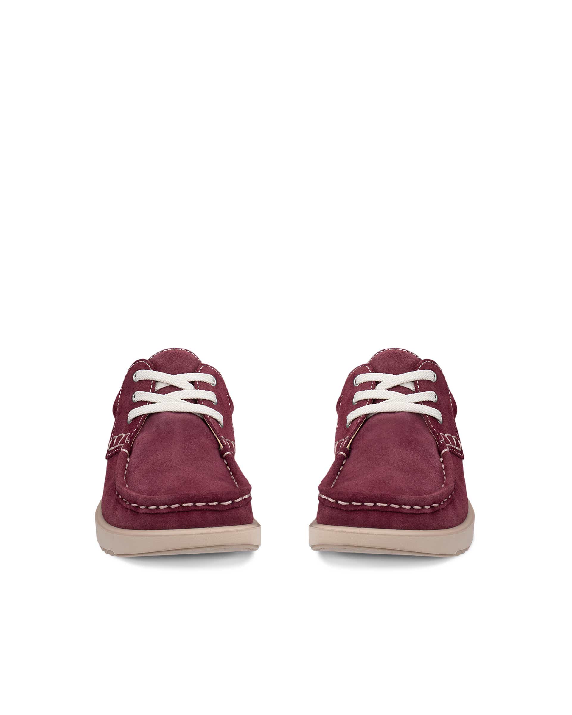 ECCO® JOKE sko i ruskind med mokkasintå til damer - Rød - Front pair