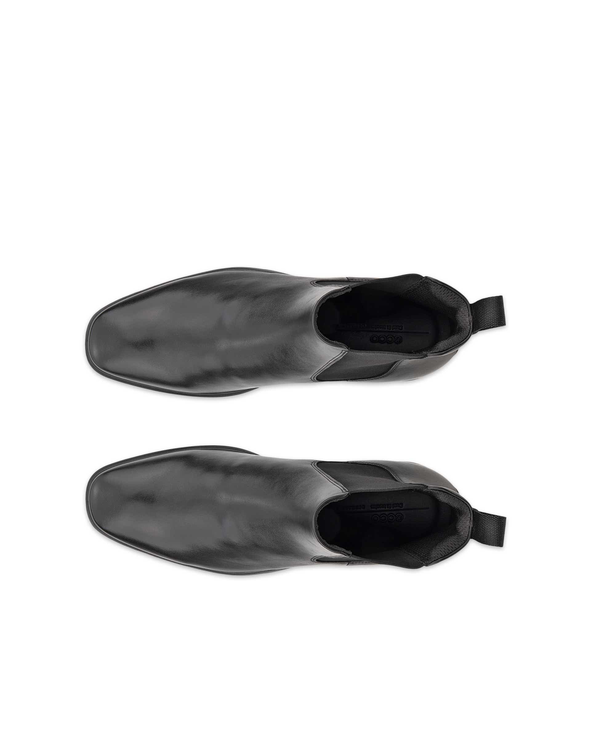 Men's ECCO® Metropole Milan Leather Chelsea Boot - Black - Top left pair