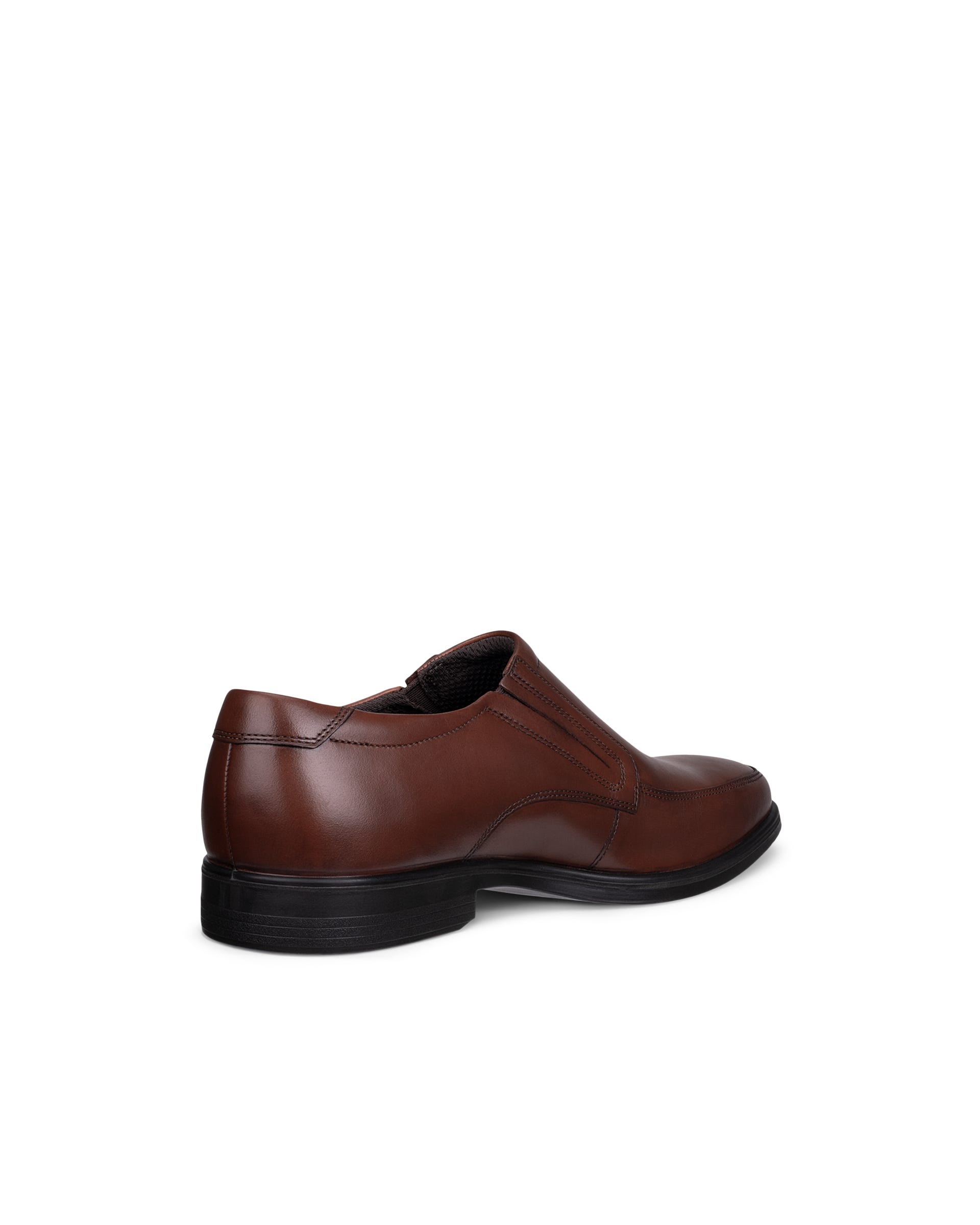 ECCO® MELBOURNE chaussures habillée sans lacet en cuir pour homme - Marron - Outside