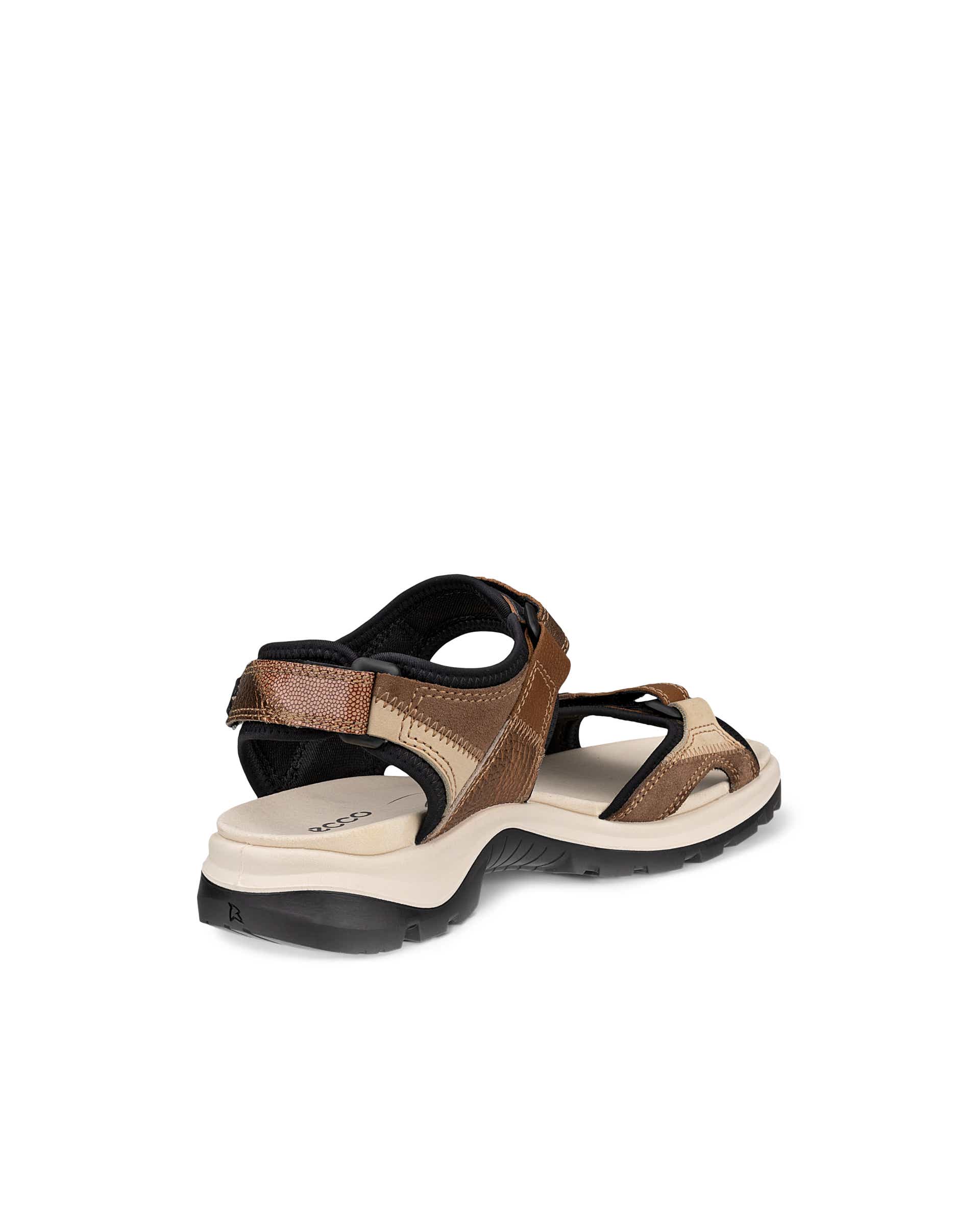 Dámské semišové turistické sandály ECCO® OFFROAD - Hnědá - Back
