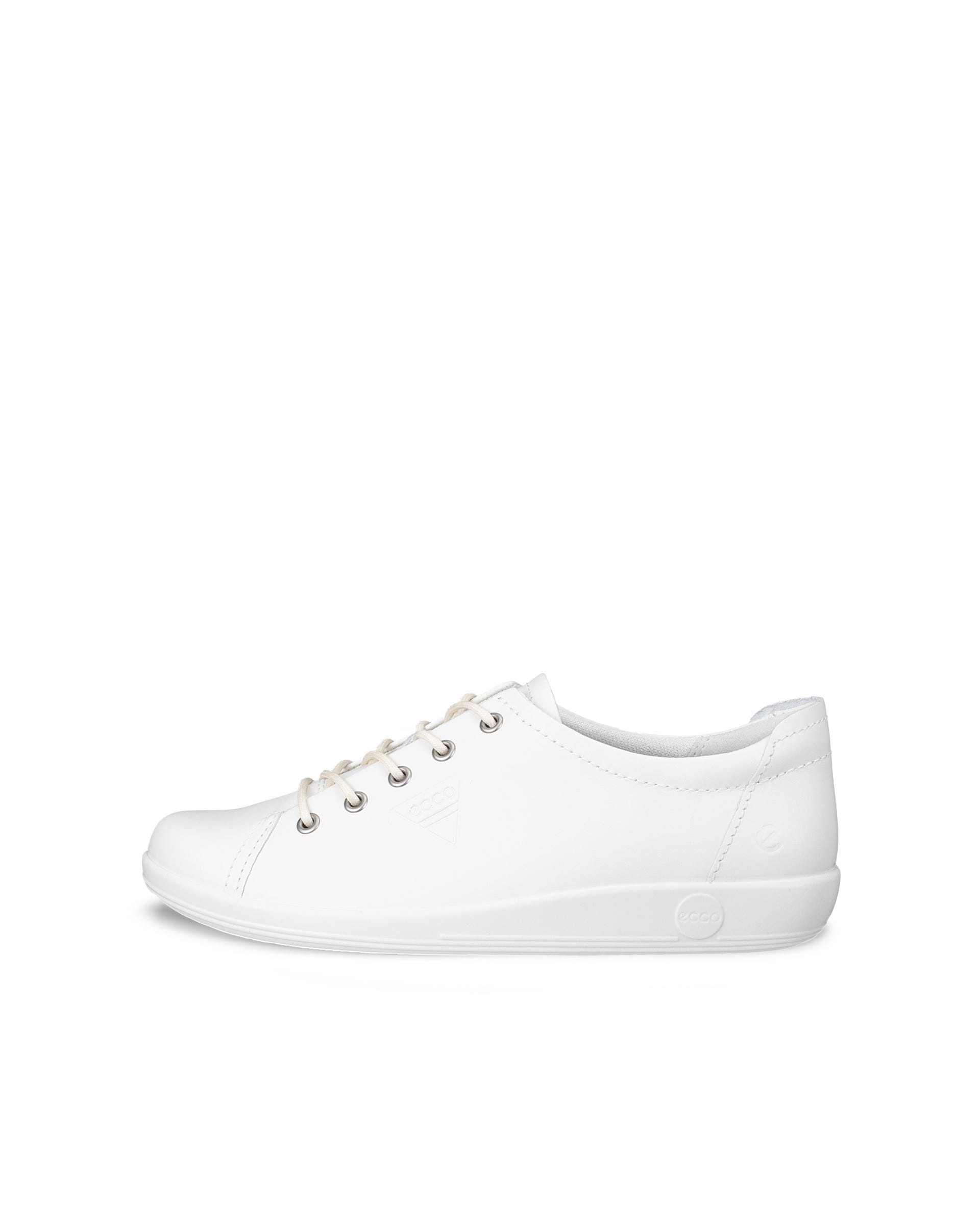 ECCO® SOFT 2.0 Snörsko skinn dam - Vit - Outside