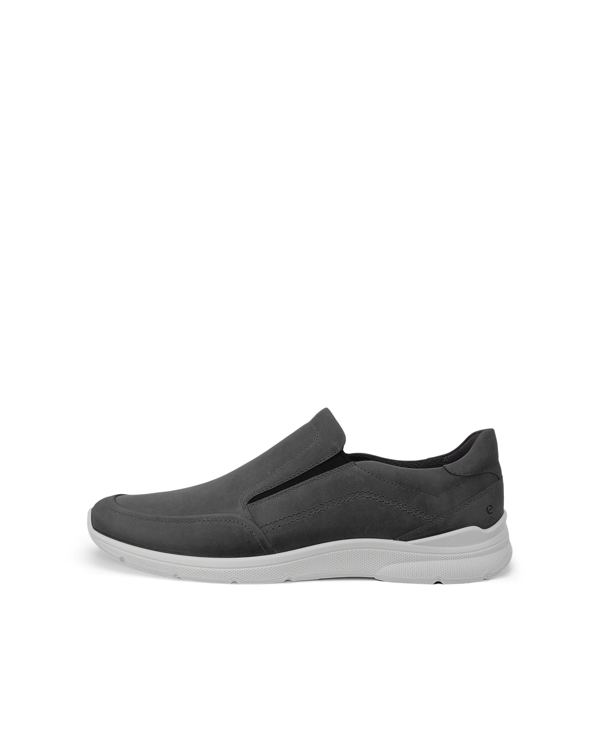 ECCO® IRVING Herren Nubuk-Slipper - Grau - Outside
