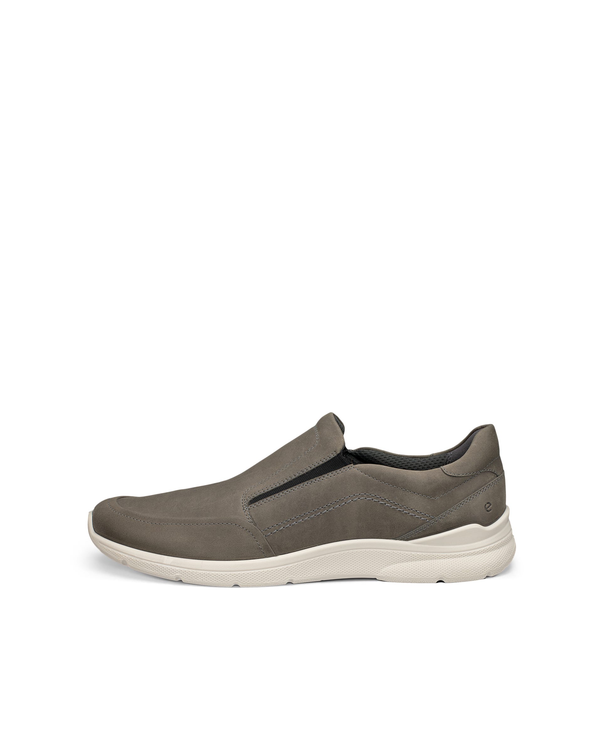 Zapatillas de nobuk sin cordones ECCO® IRVING para hombre - Gris - Outside