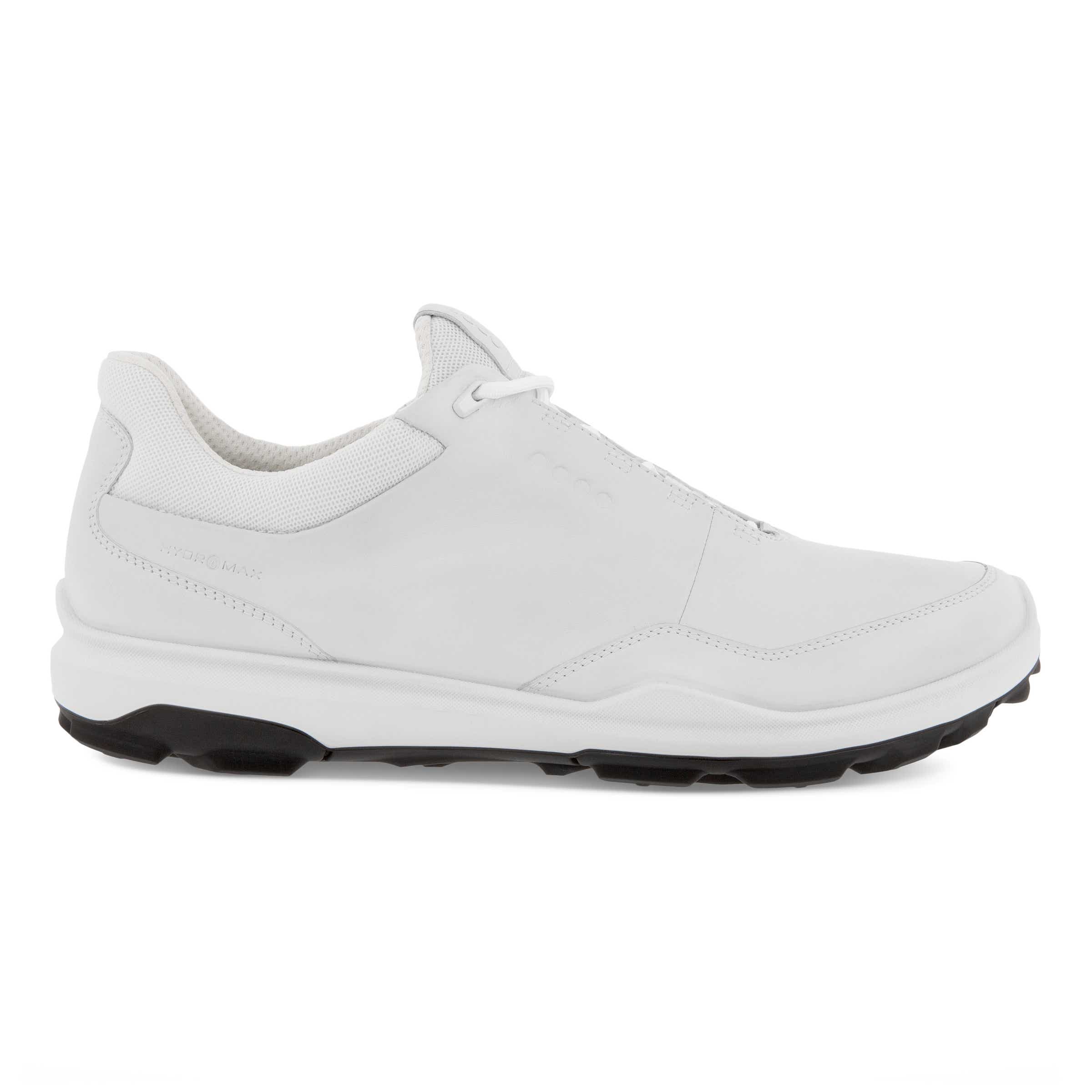 Men's ECCO® Golf BIOM Hybrid 3 Leather Shoe - White - Outside