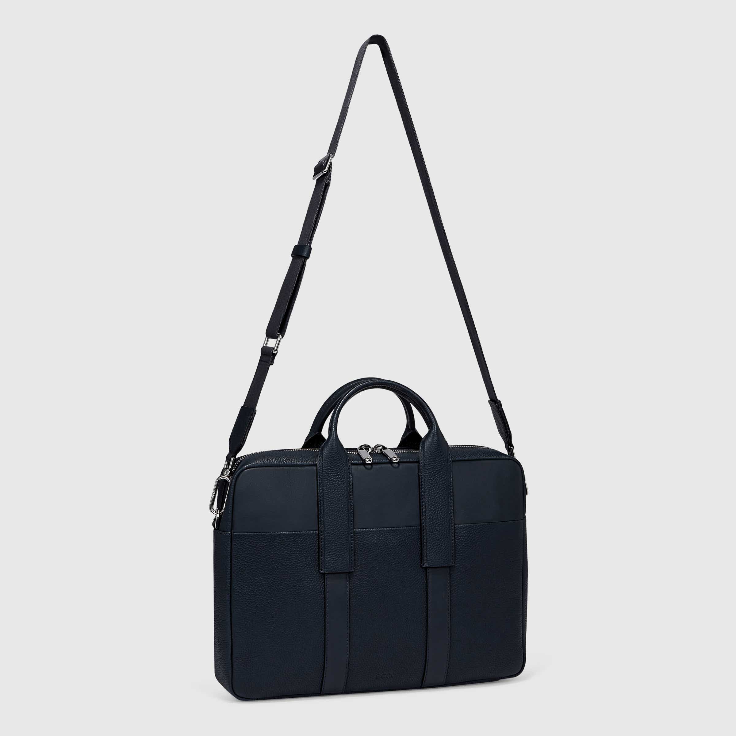 ECCO TEXTUREBLOCK LAPTOP BAG - Blue - Main
