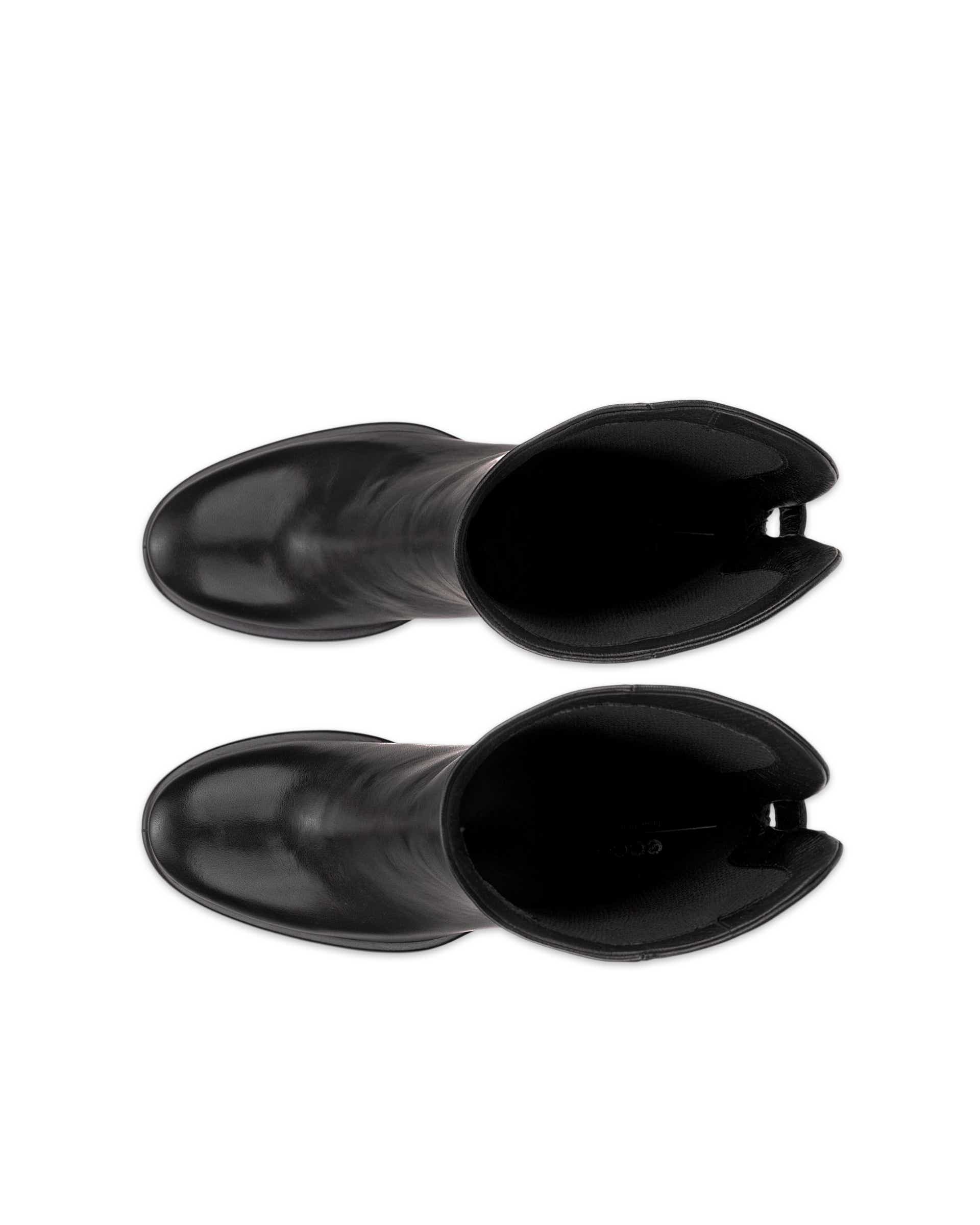 Women's ECCO® Sculpted LX 55 Leather Pull-On Mid-Calf Boot - Black - Top left pair