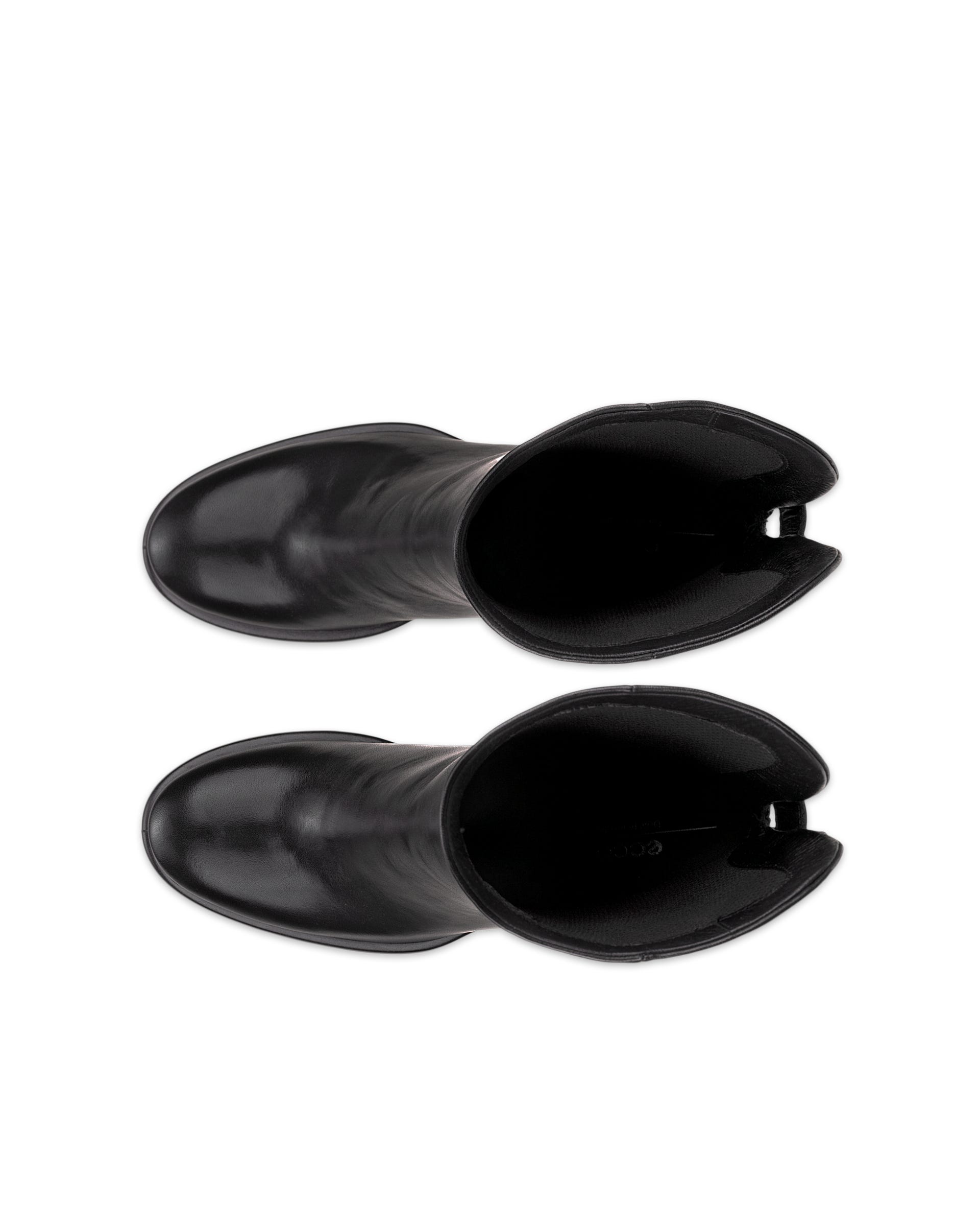 Women's ECCO® Sculpted LX 55 Leather Pull-On Mid-Calf Boot - Black - Top left pair