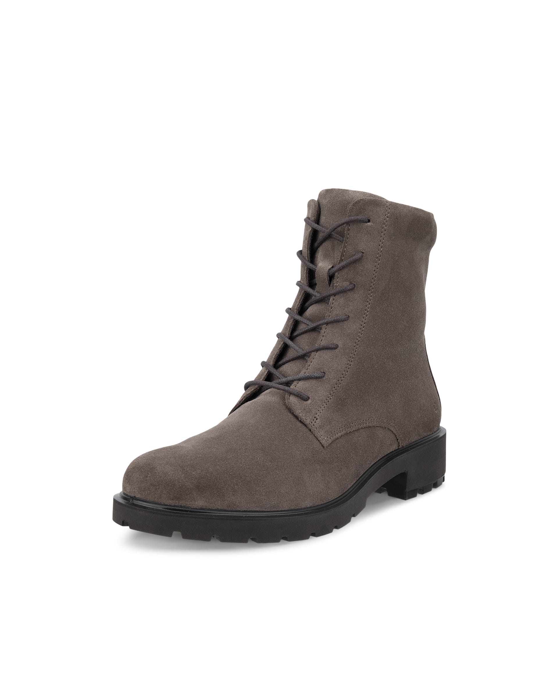 Women's ECCO® METROPOLE VIENNA Suede Mid-Cut Boot - Brown - Outside