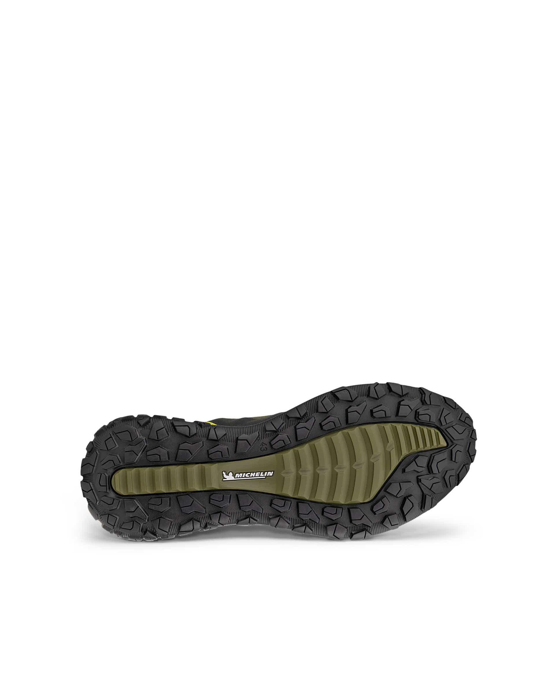 ECCO® SP.1 Lite baskets en cuir Gore-Tex à scratch pour enfant - Vert - Sole