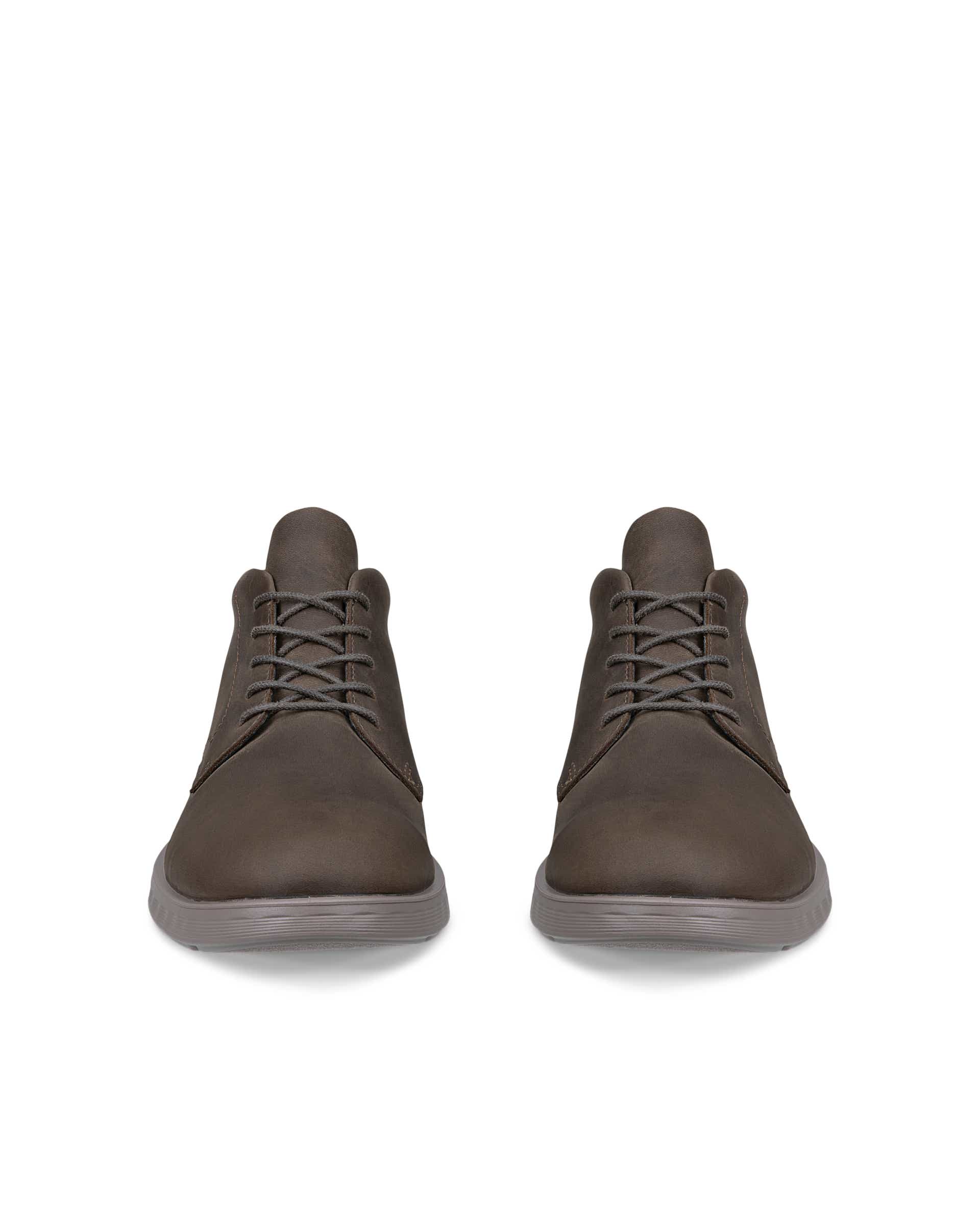 Pánská nubuková kotníčková Gore-Tex obuv ECCO® S LITE HYBRID - Hnědá - Front pair