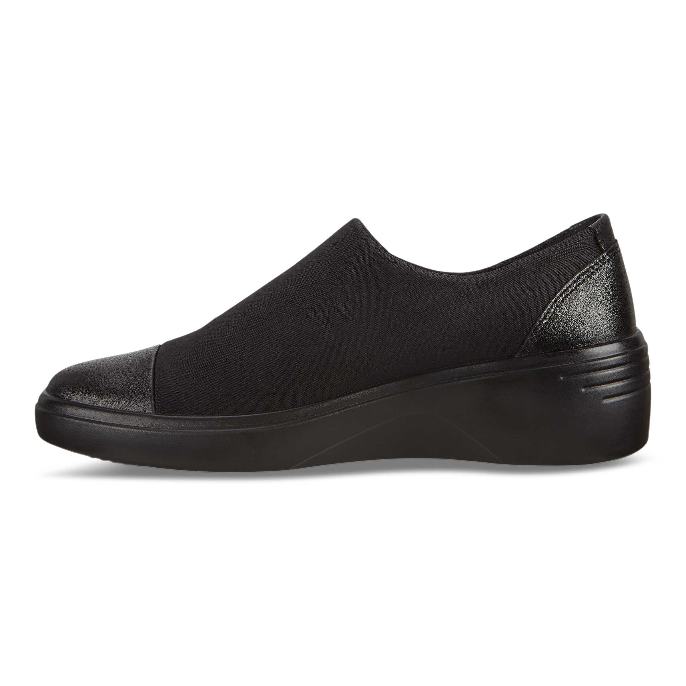 ECCO Women's Soft 7 Wedge Slip-ons - Black - Inside