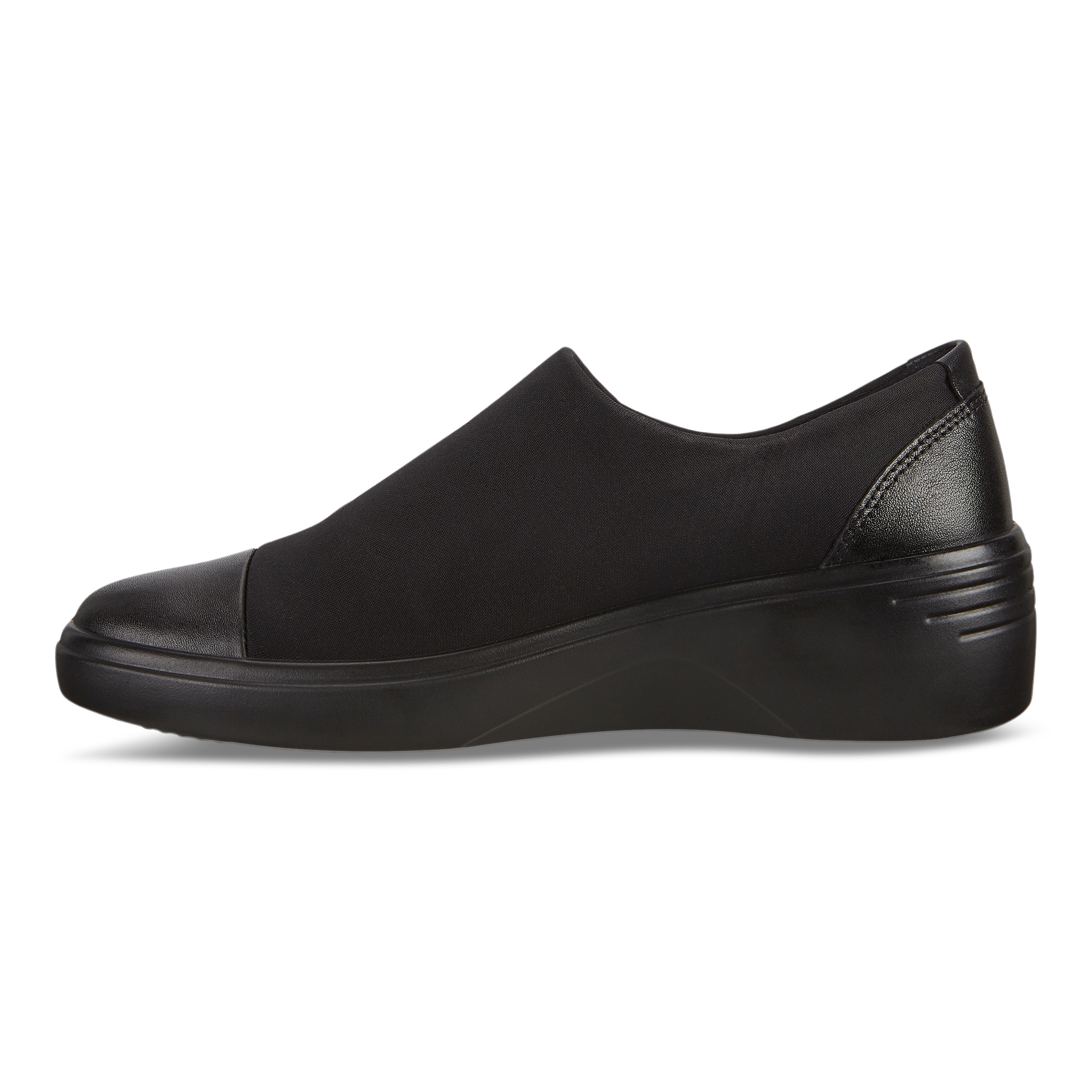 ECCO Women's Soft 7 Wedge Slip-ons - Black - Inside