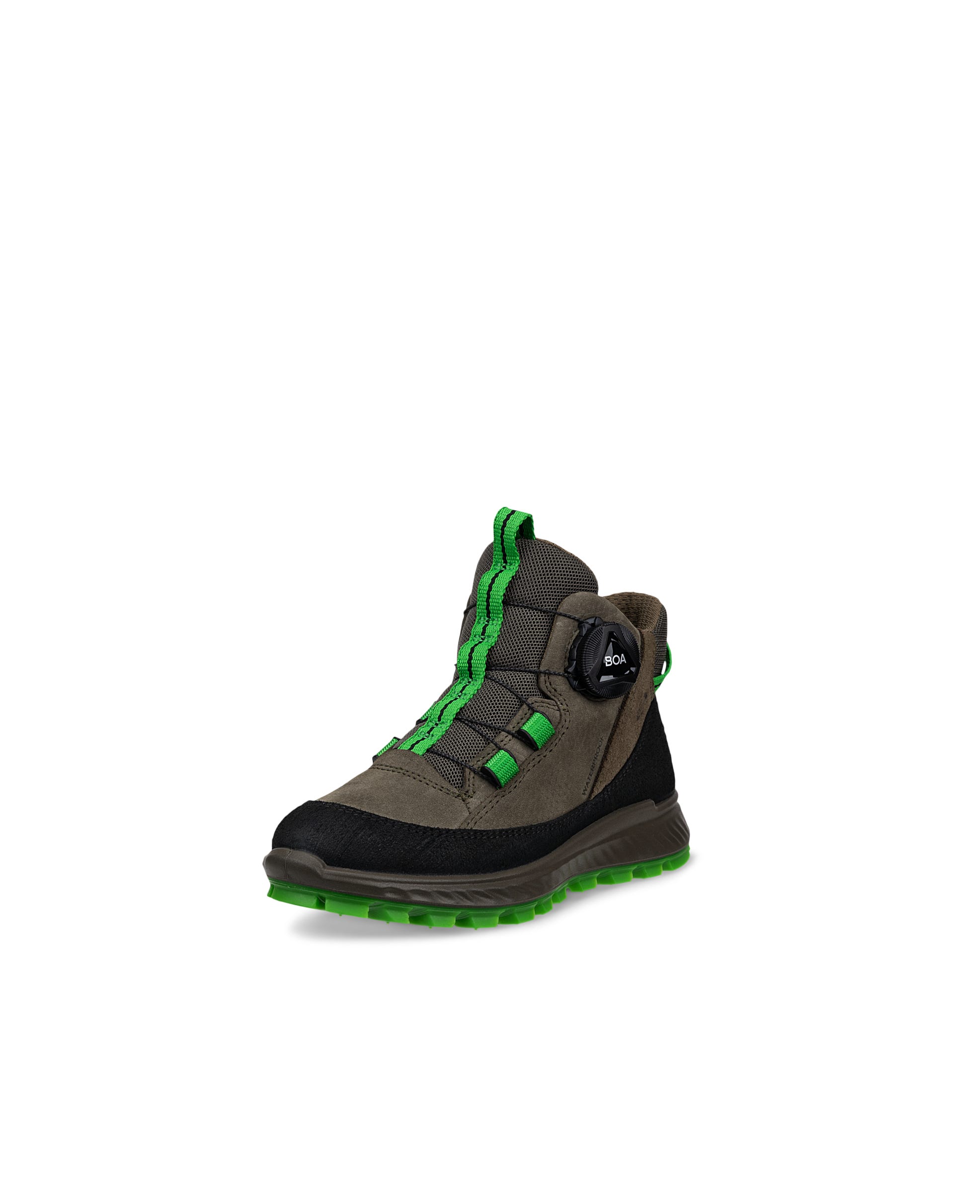 ECCO® Exostrike Kinder Wasserdichte Ankle Boot aus Nubukleder - Grün - Outside