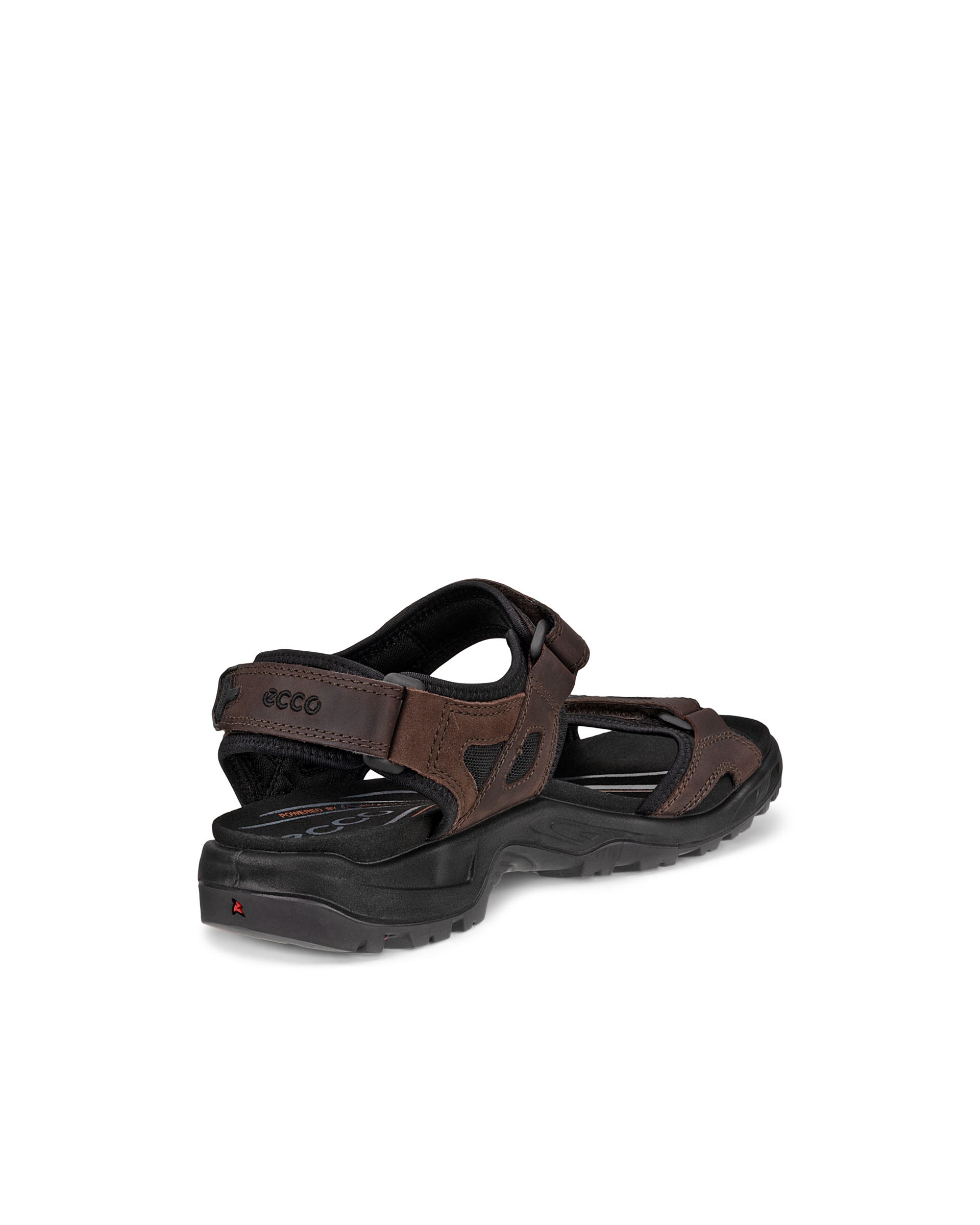 Men's ECCO® Offroad Nubuck Outdoor Sandal - Brown - Back