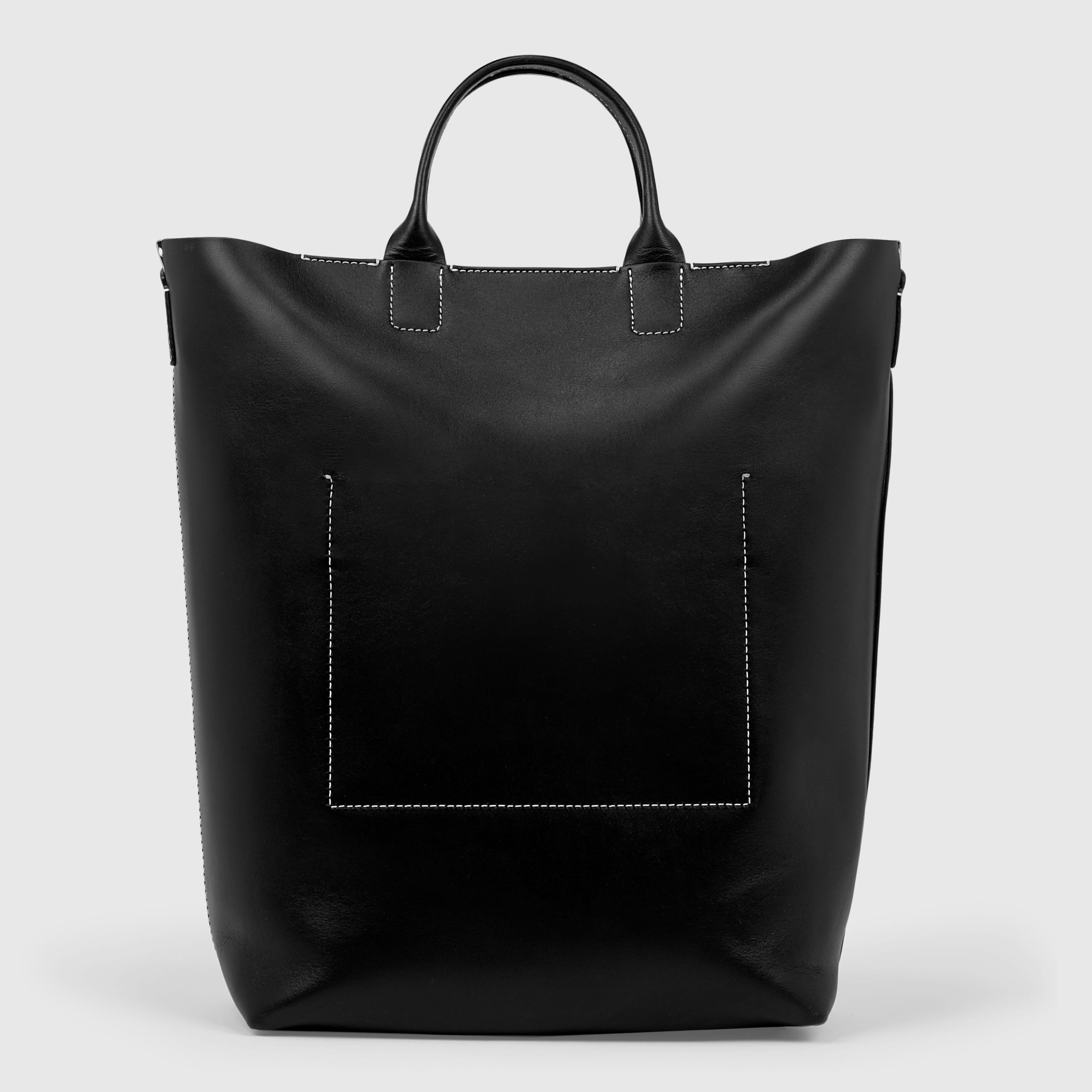 ECCO® E Leather Tote Bag - Black - Back