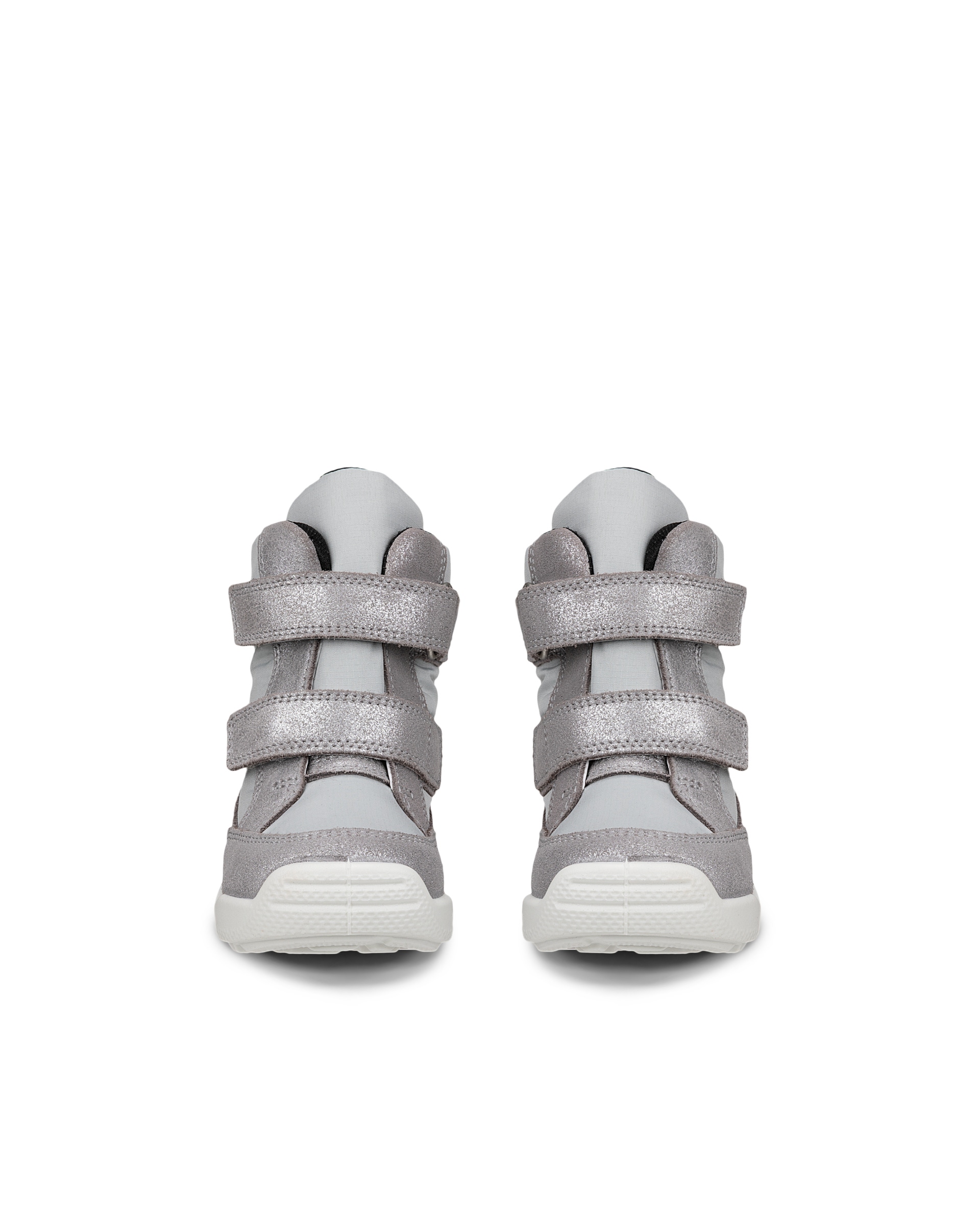 ECCO® URBAN MINI gyerek Gore-Tex közepesen magasszárú velúr csizma - Metálszínek - Front pair