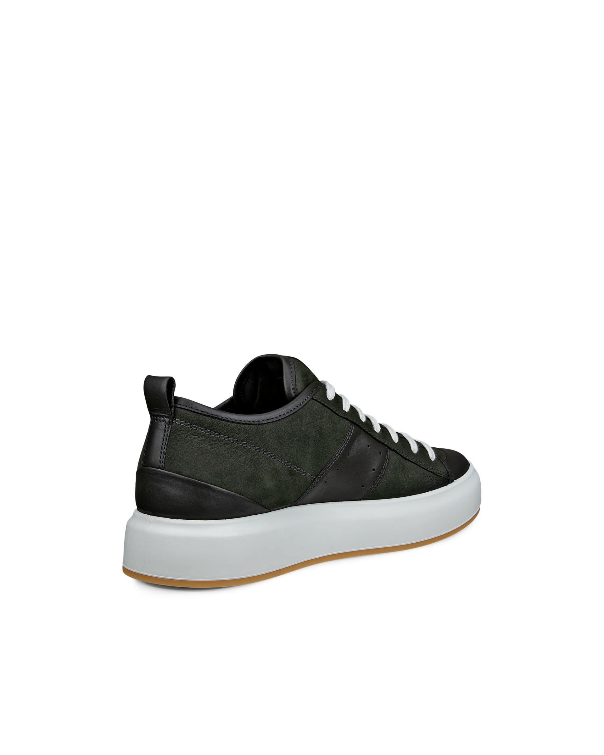 ECCO STREET ACE MENS メンズ レザースニーカー - グリーン - Back