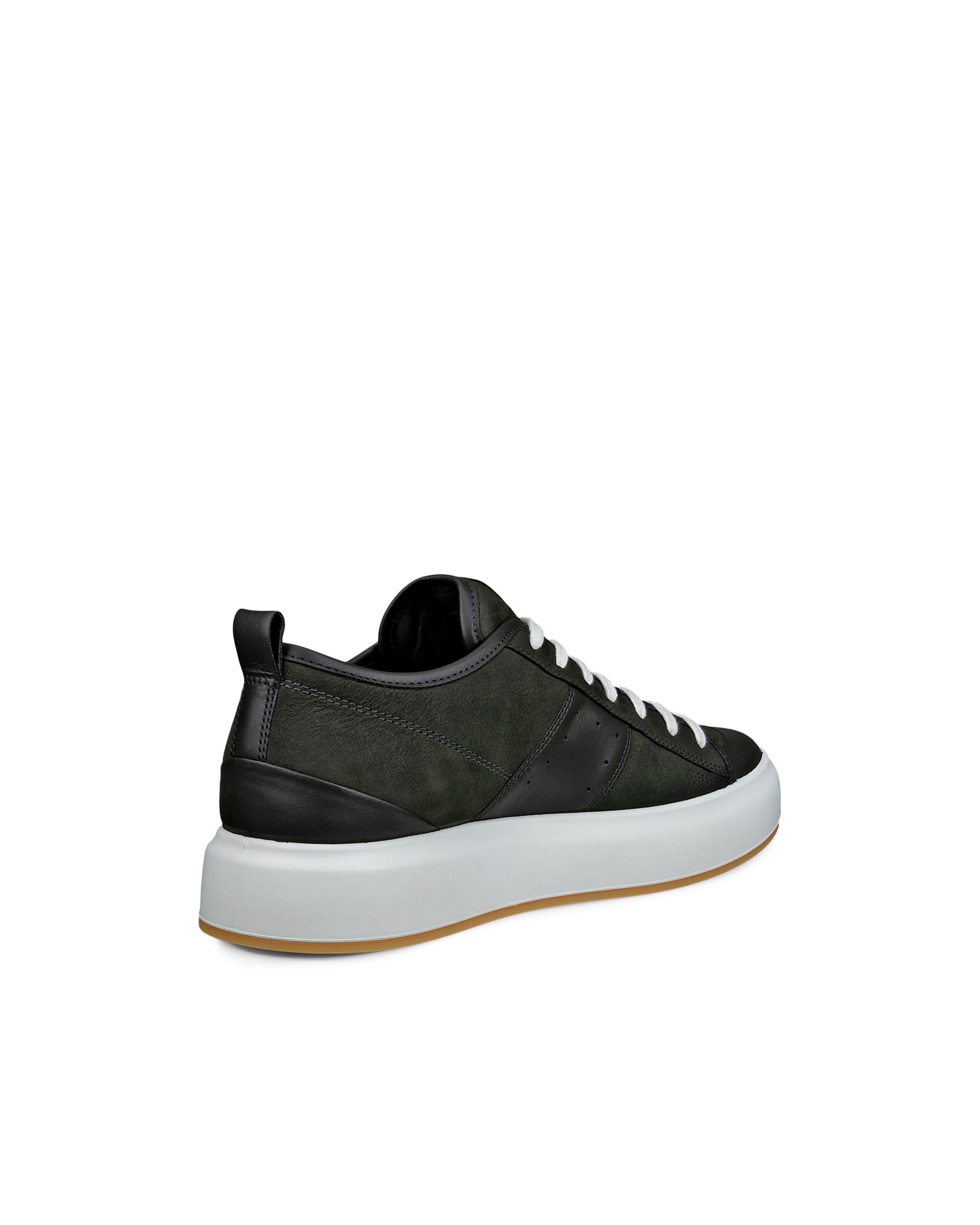 ECCO® Street Ace Heren nubuck sneaker - Groen - Back