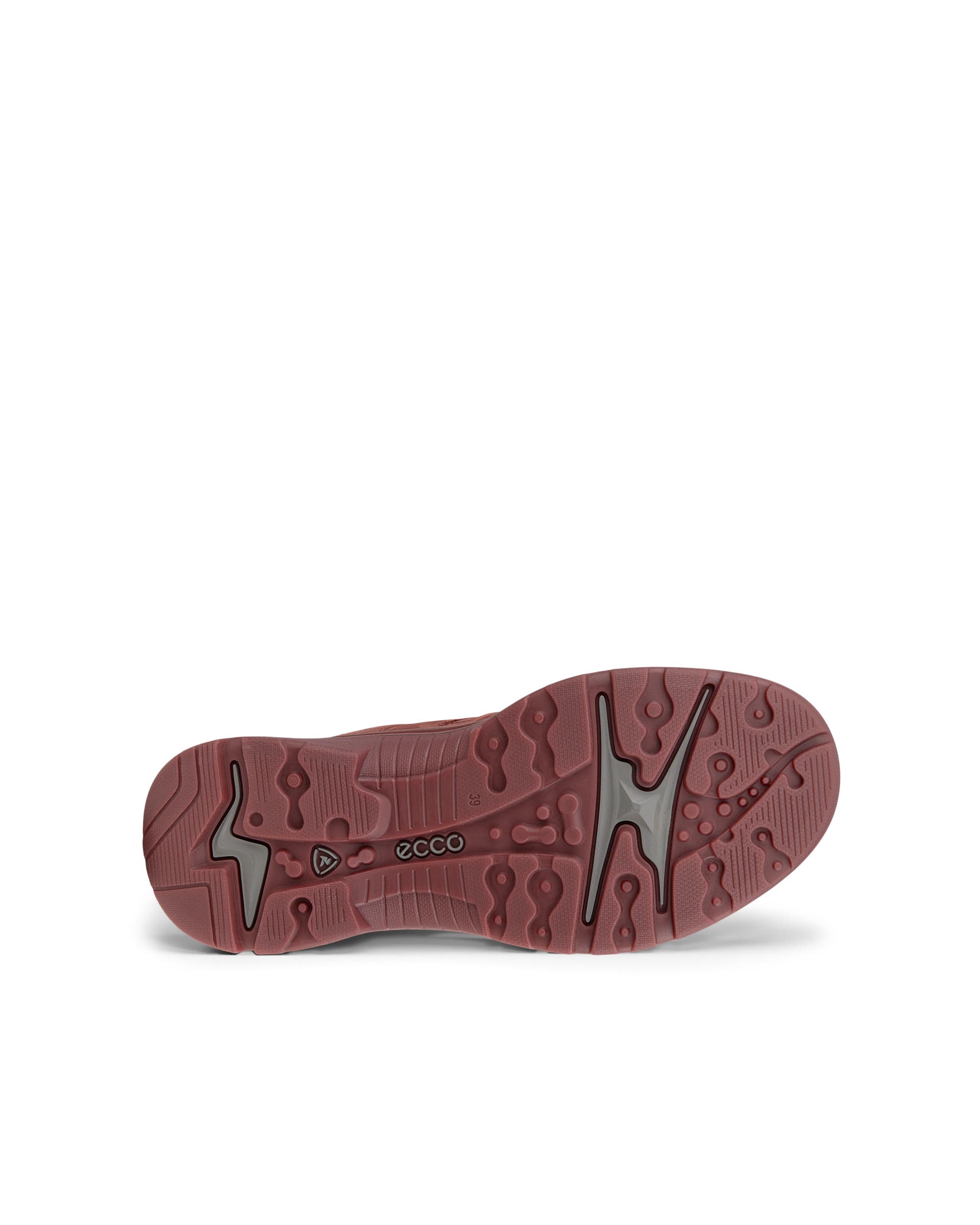 Women's ECCO® Offroad Nubuck Outdoor Waterproof Shoe - Red - Sole