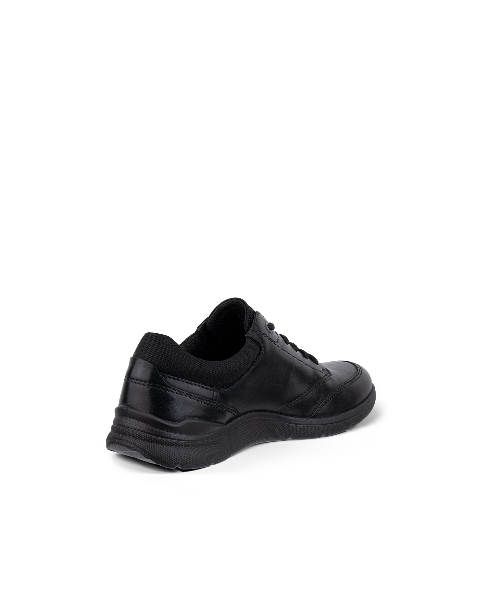 Men's ECCO® Irving Leather Lace-Up Shoe - Black - Back