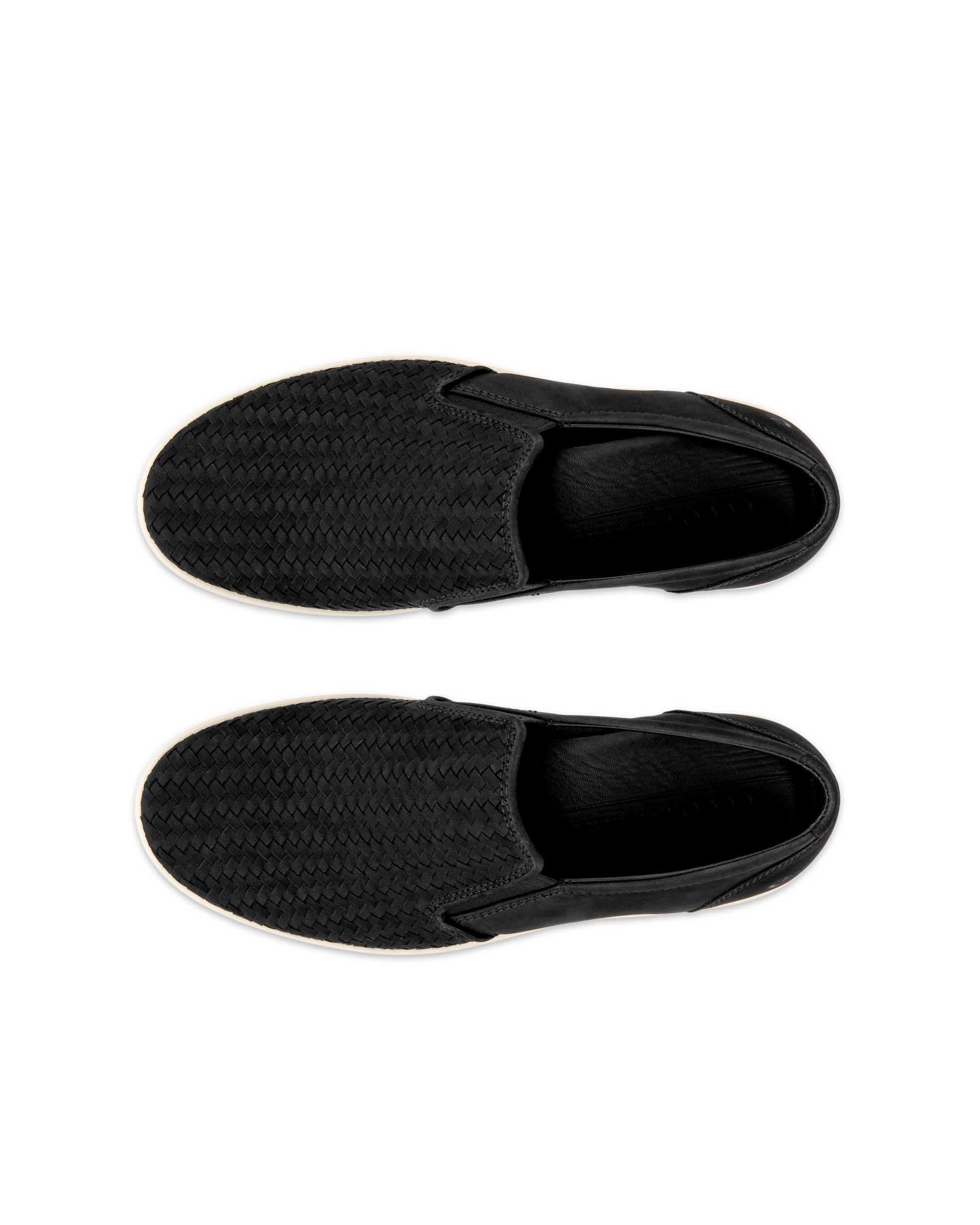 ECCO® Soft 7 Herren Nubuk-Slipper - Schwarz - Top left pair
